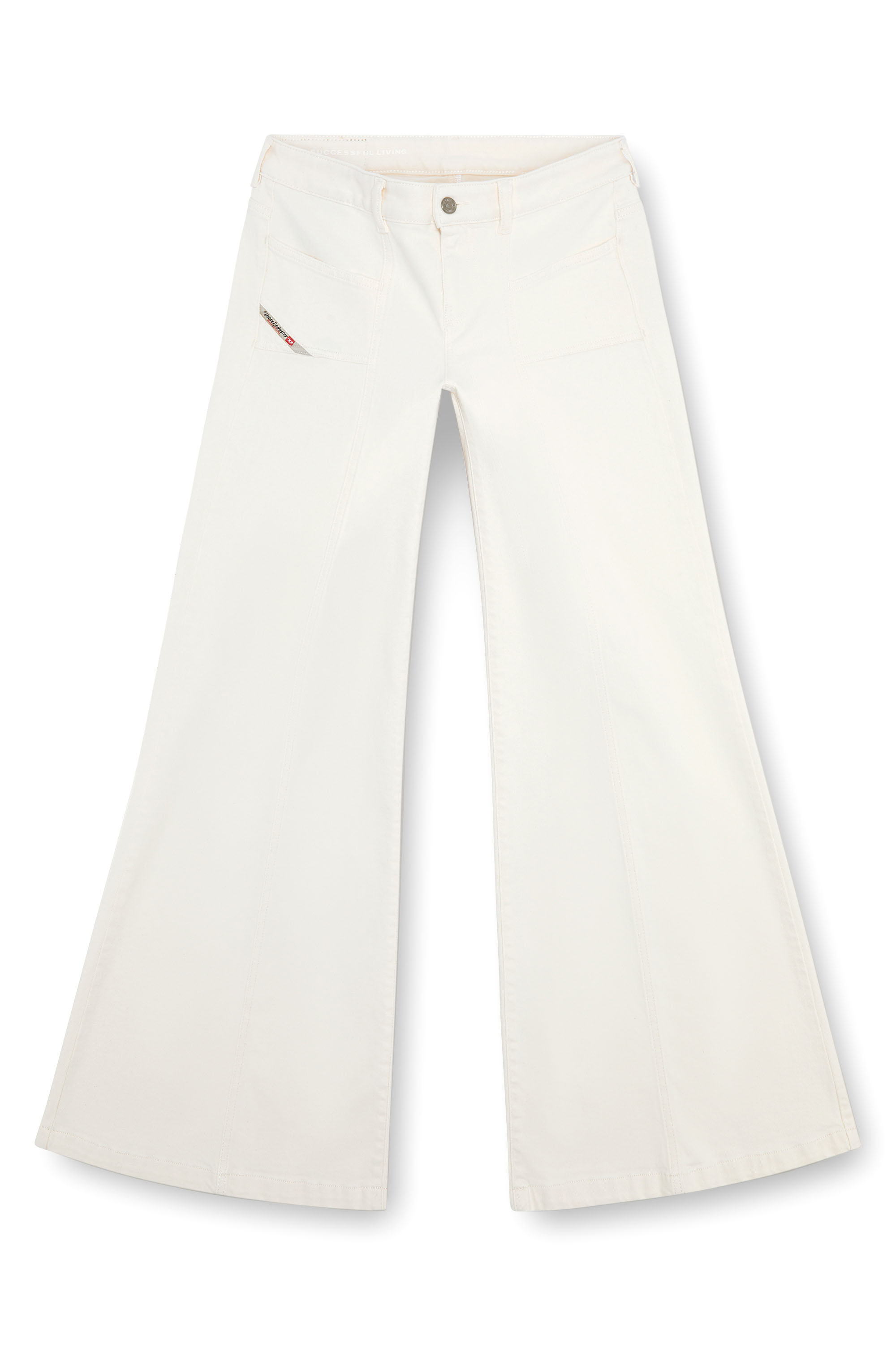 Diesel - Flare Jeans D-Akii 09J68 Mujer, Blanco - 3