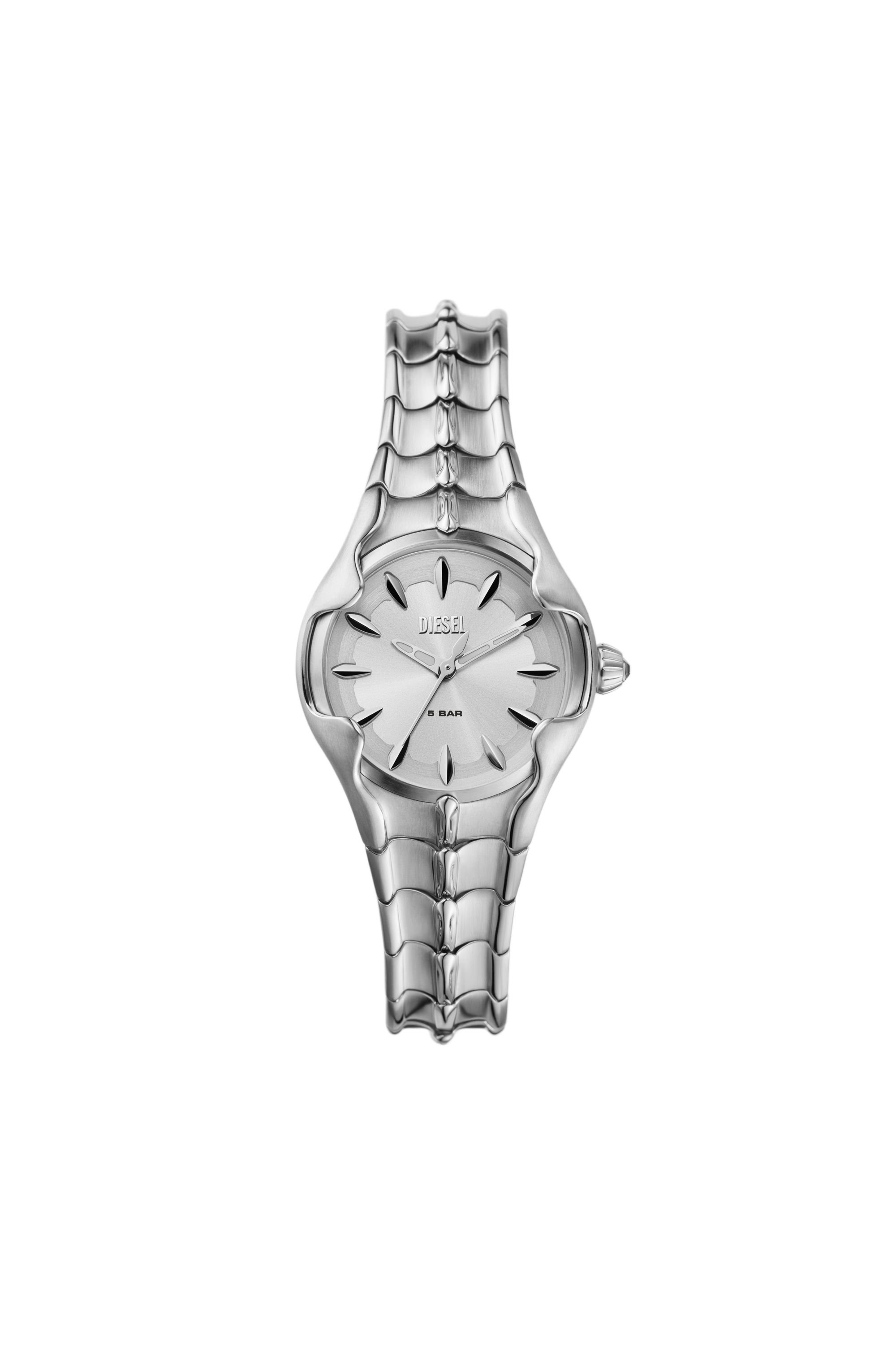 Diesel - DZ5605, Woman's Vert three-hand stainless steel watch in Silver - 1