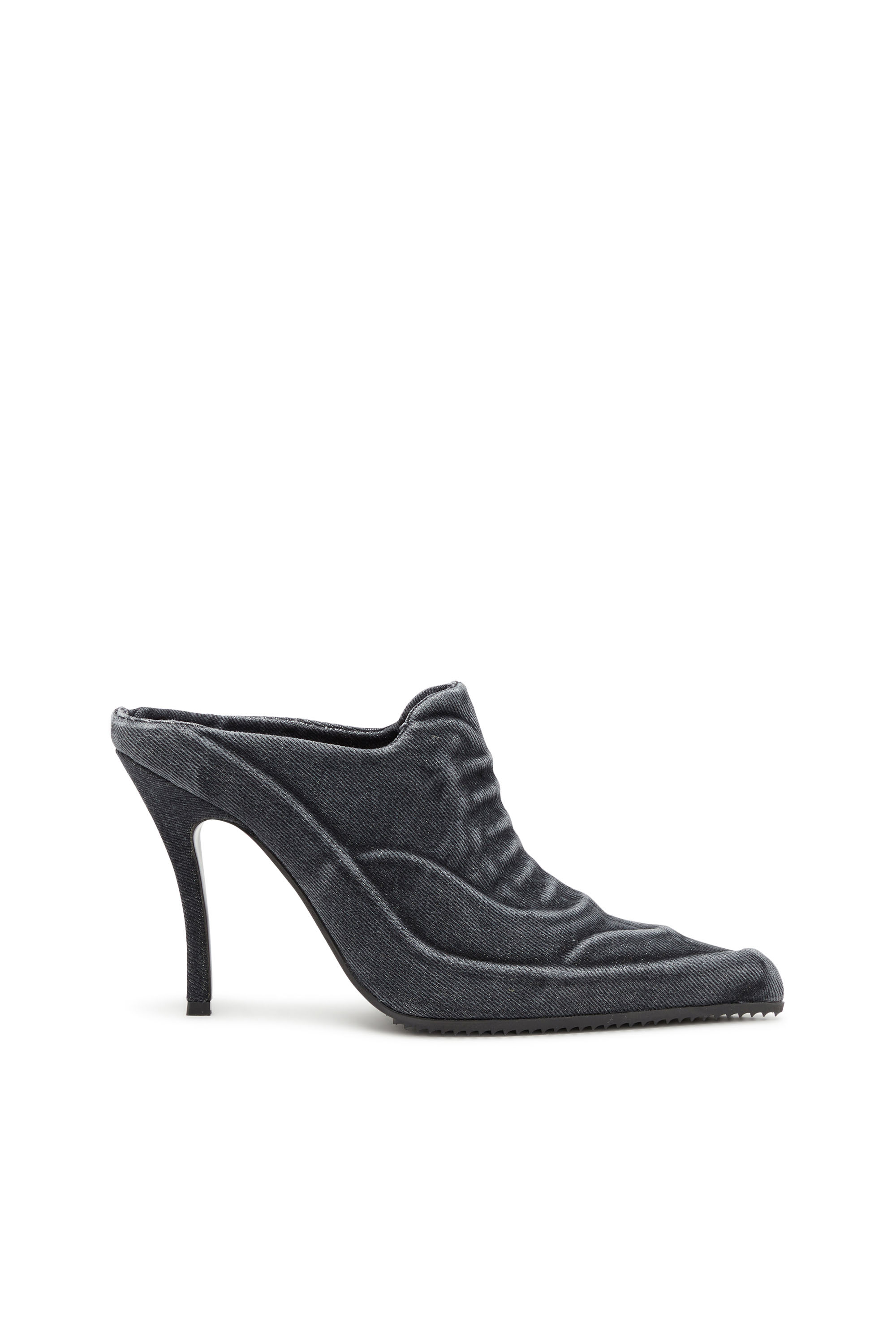 Diesel - D-CLOUD ML, D-Cloud-Zapatos destalonados en denim lavado Mujer in Negro - 1