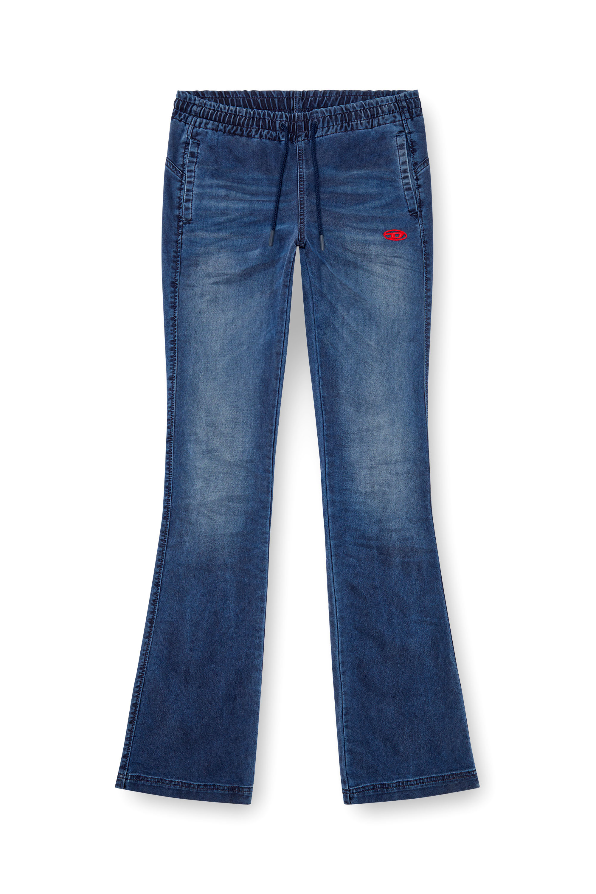 Diesel - Bootcut 2069 D-Ebbey Joggjeans® 068LX Mujer, Azul Oscuro - 3