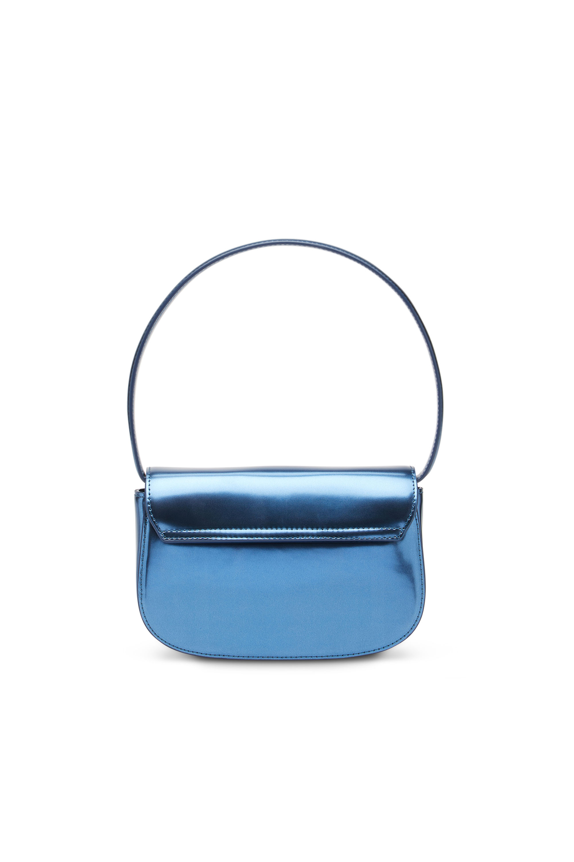 Diesel - 1DR, Woman's 1DR-Iconic shoulder bag in mirrored leather in Blue - 2