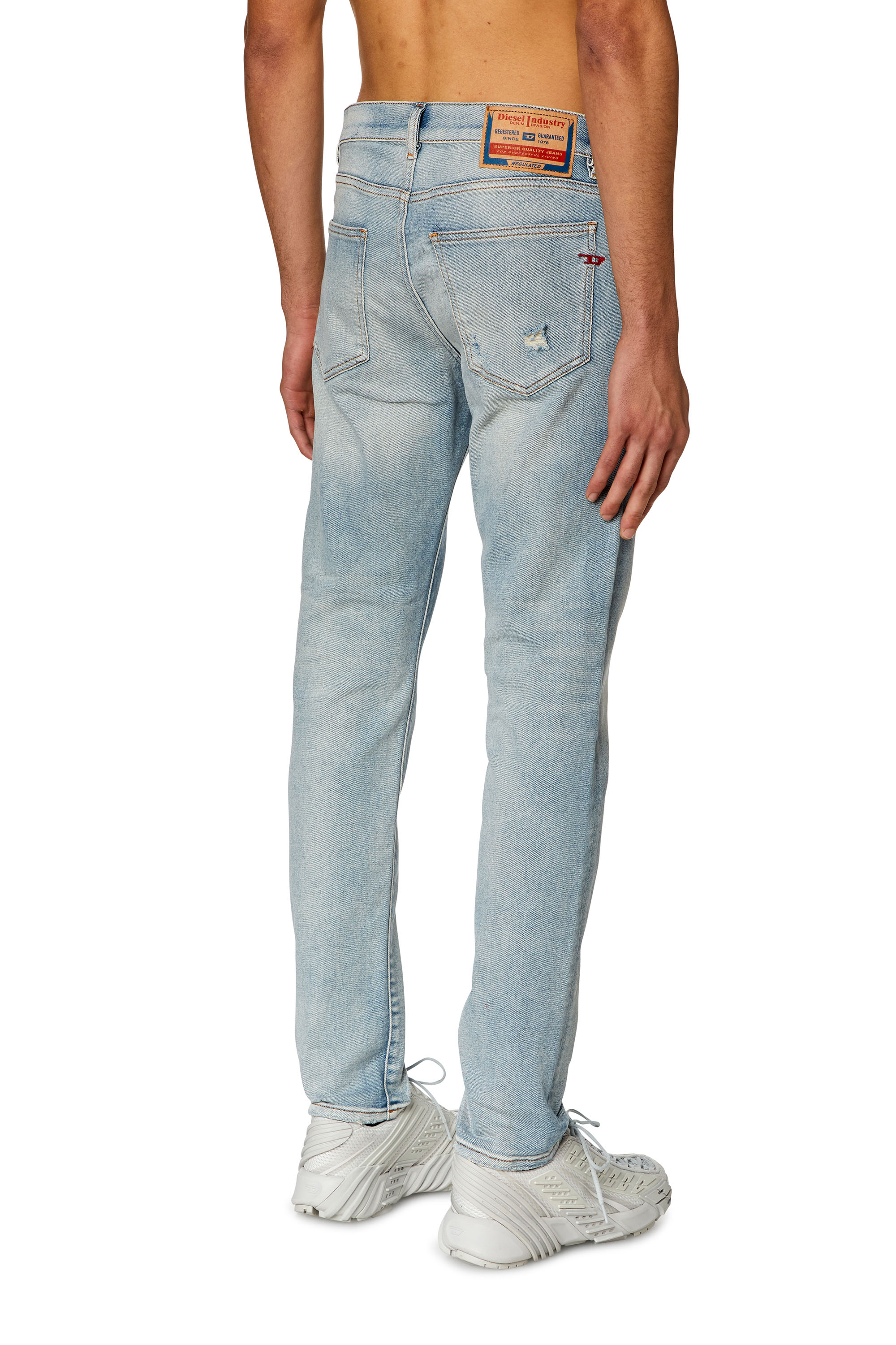 Diesel - Man's Slim Jeans 2019 D-Strukt E9B40, Light Blue - 3