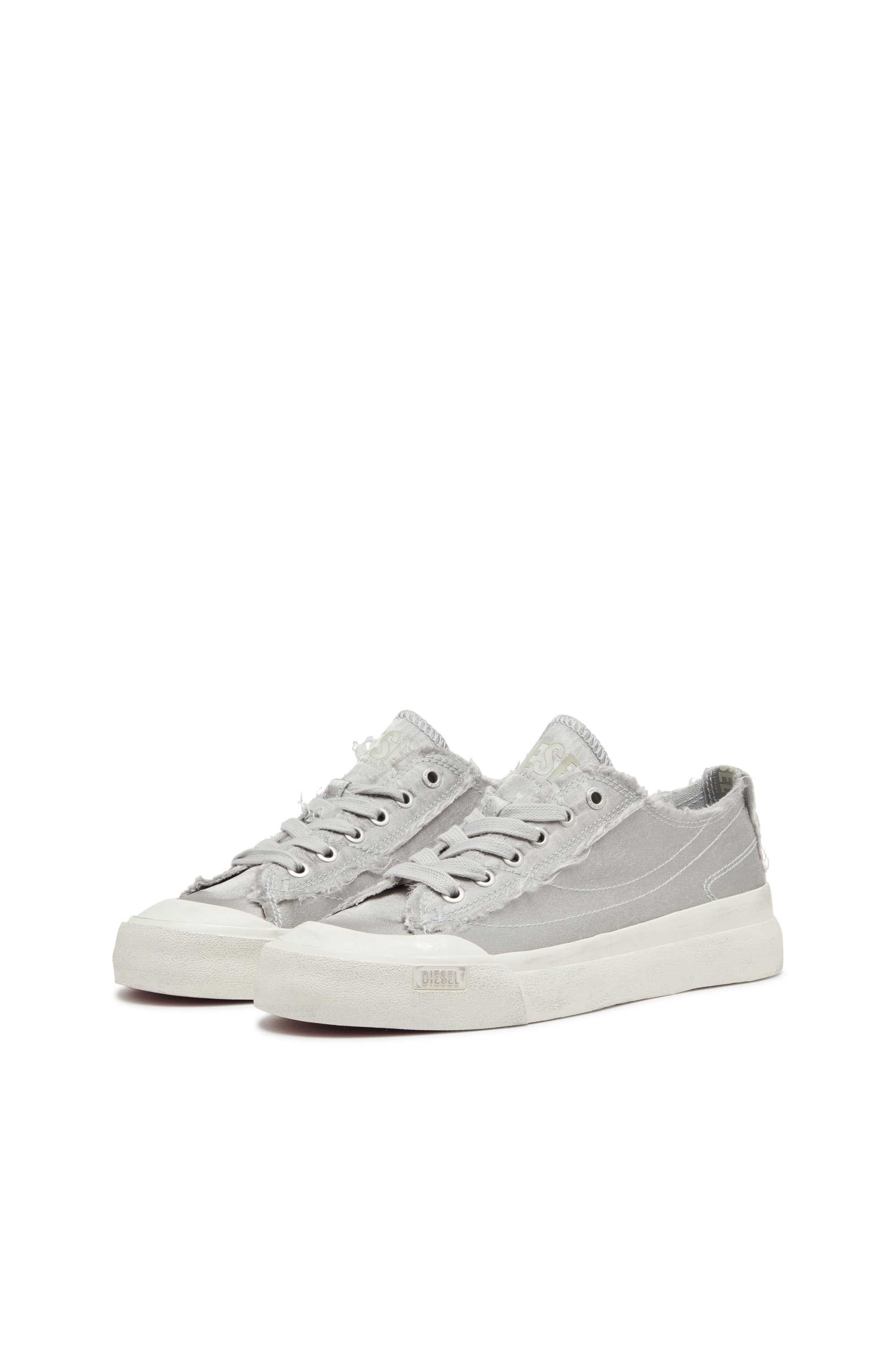 Diesel - S-ATHOS LOW W, S-Athos Low-Deportivas de satén desgastado Mujer in Gris - 9