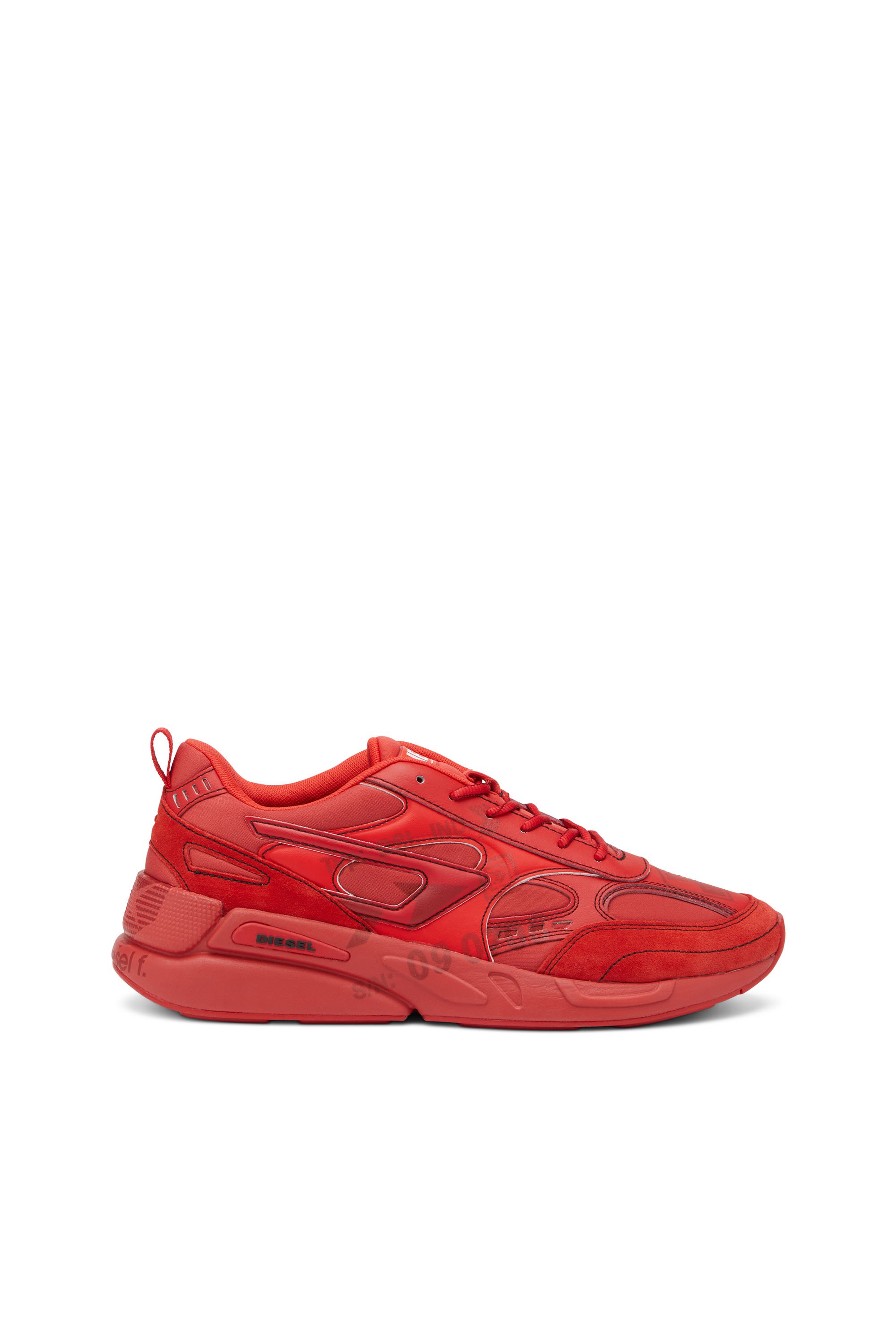 Diesel - S-SERENDIPITY SPORT, Man's S-Serendipity Sport - Sneakers with graphic logo prints in Red - 1