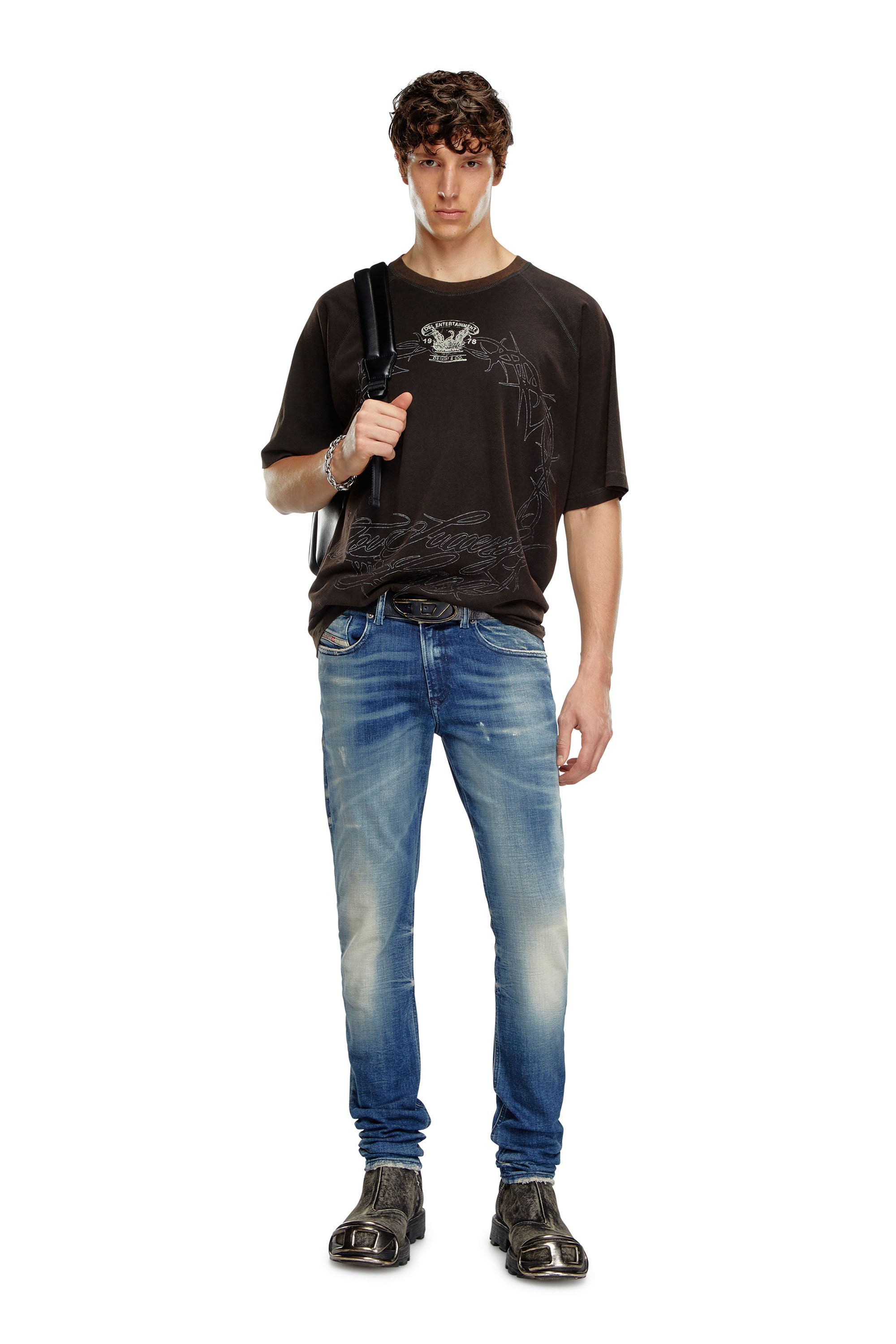 Diesel - Skinny Jeans 1979 Sleenker 09J24 Hombre, Azul medio - 1