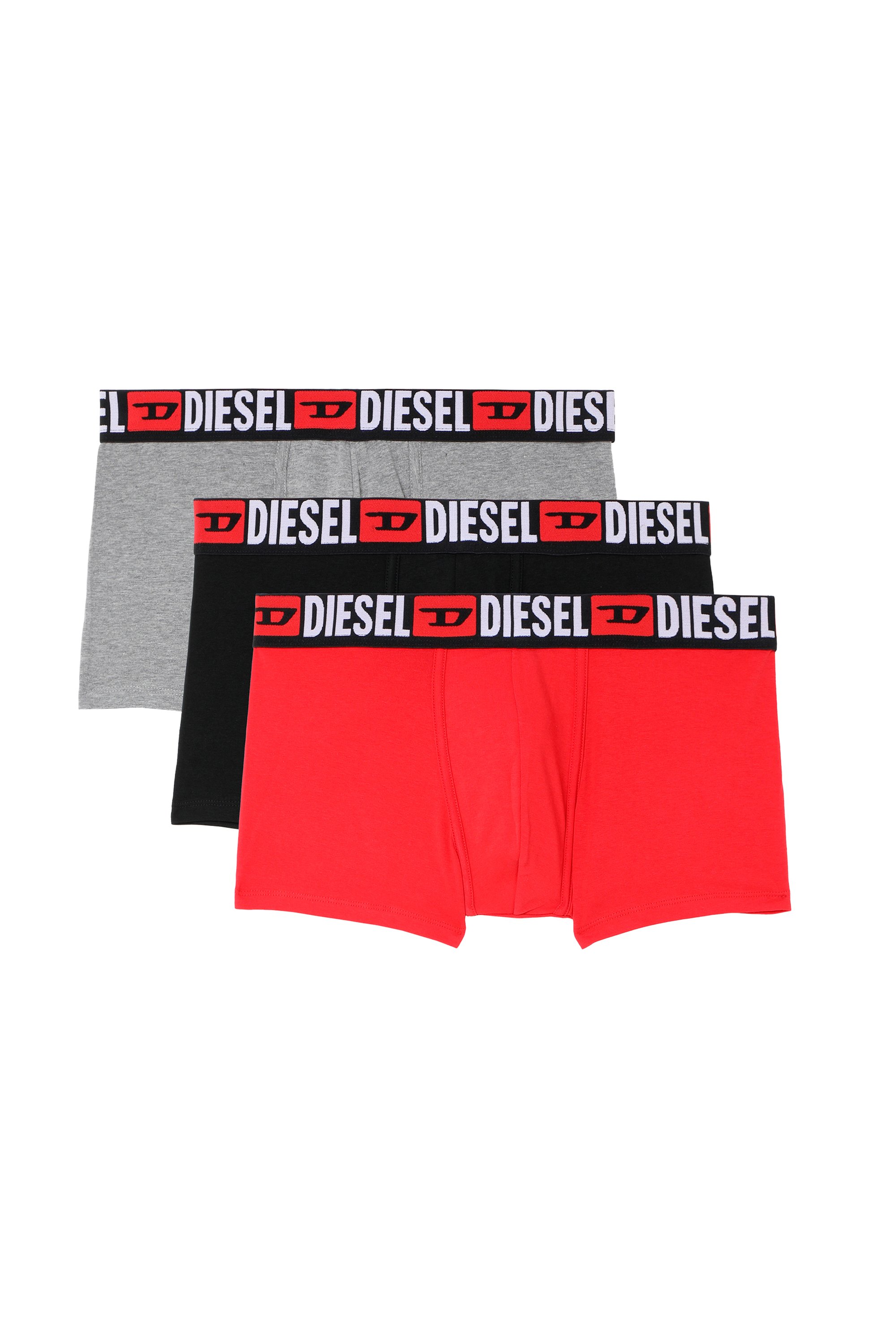 Diesel - UMBX-DAMIENTHREEPACK, Set de tres calzoncillos bóxer con logotipo en la cintura Hombre in Multicolor - 1