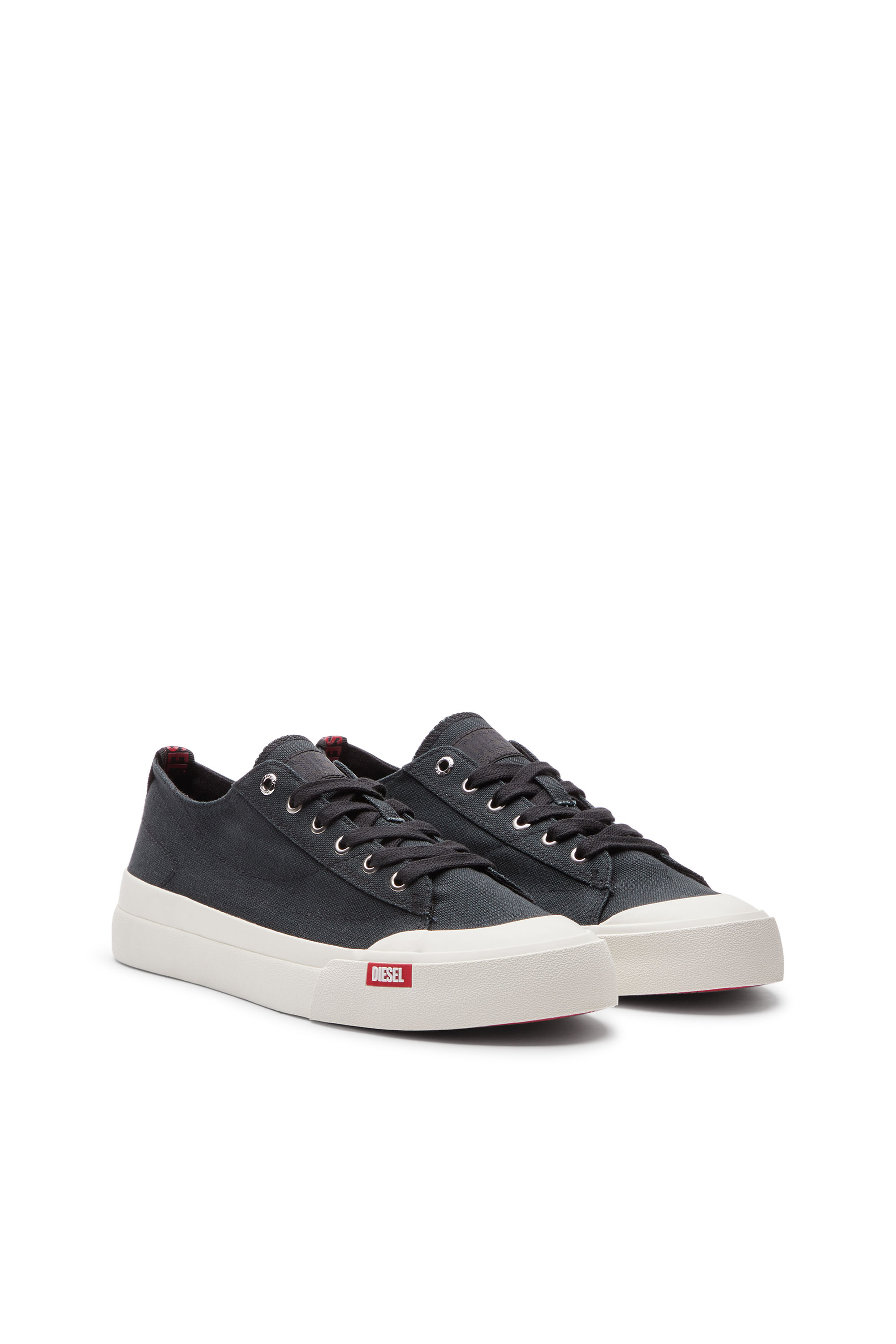 Diesel - S-ATHOS LOW, Man's S-Athos Low-Canvas sneakers in Black - 2