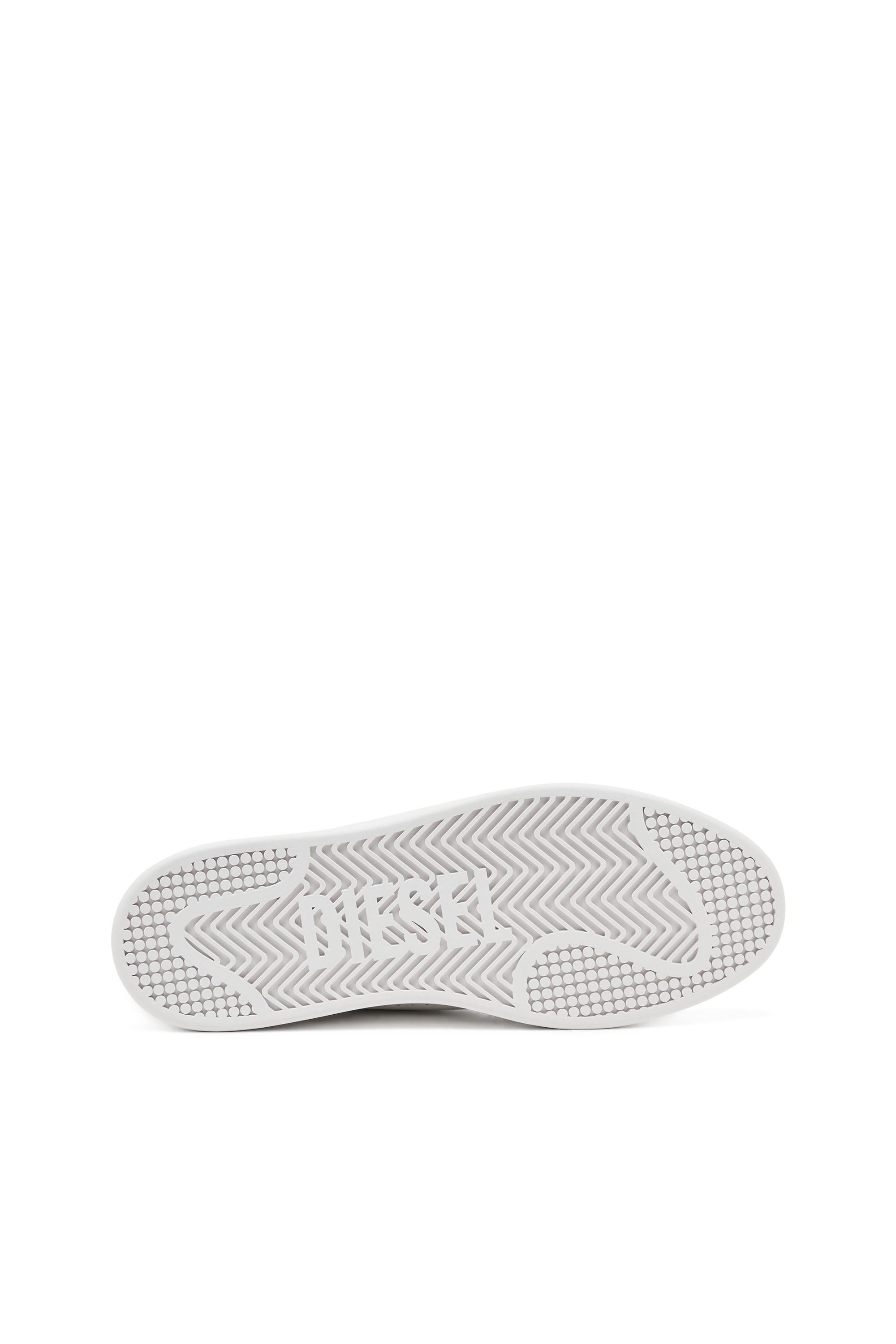 Diesel - S-ATHENE VTG, Man's S-Athene-Low-top sneakers in leather and nylon in White - 4