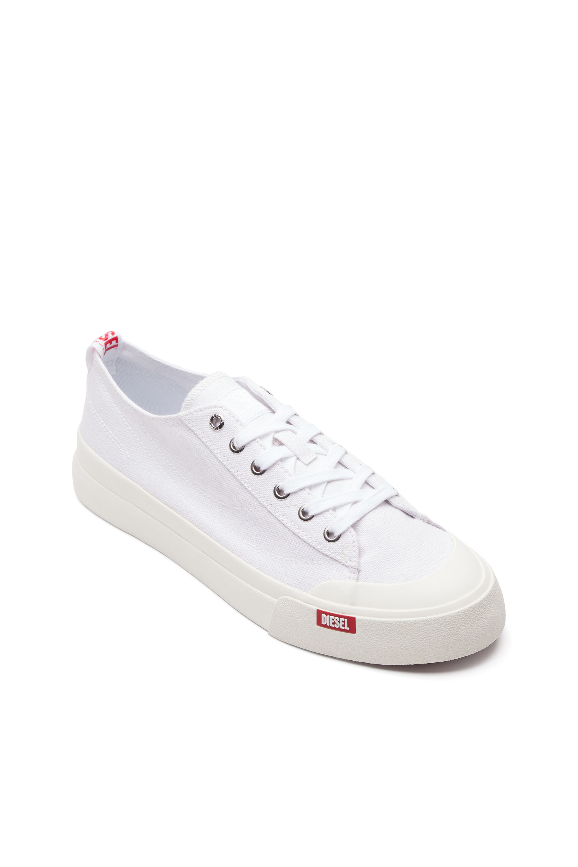 Diesel - S-ATHOS LOW, Man's S-Athos Low-Canvas sneakers in White - 6