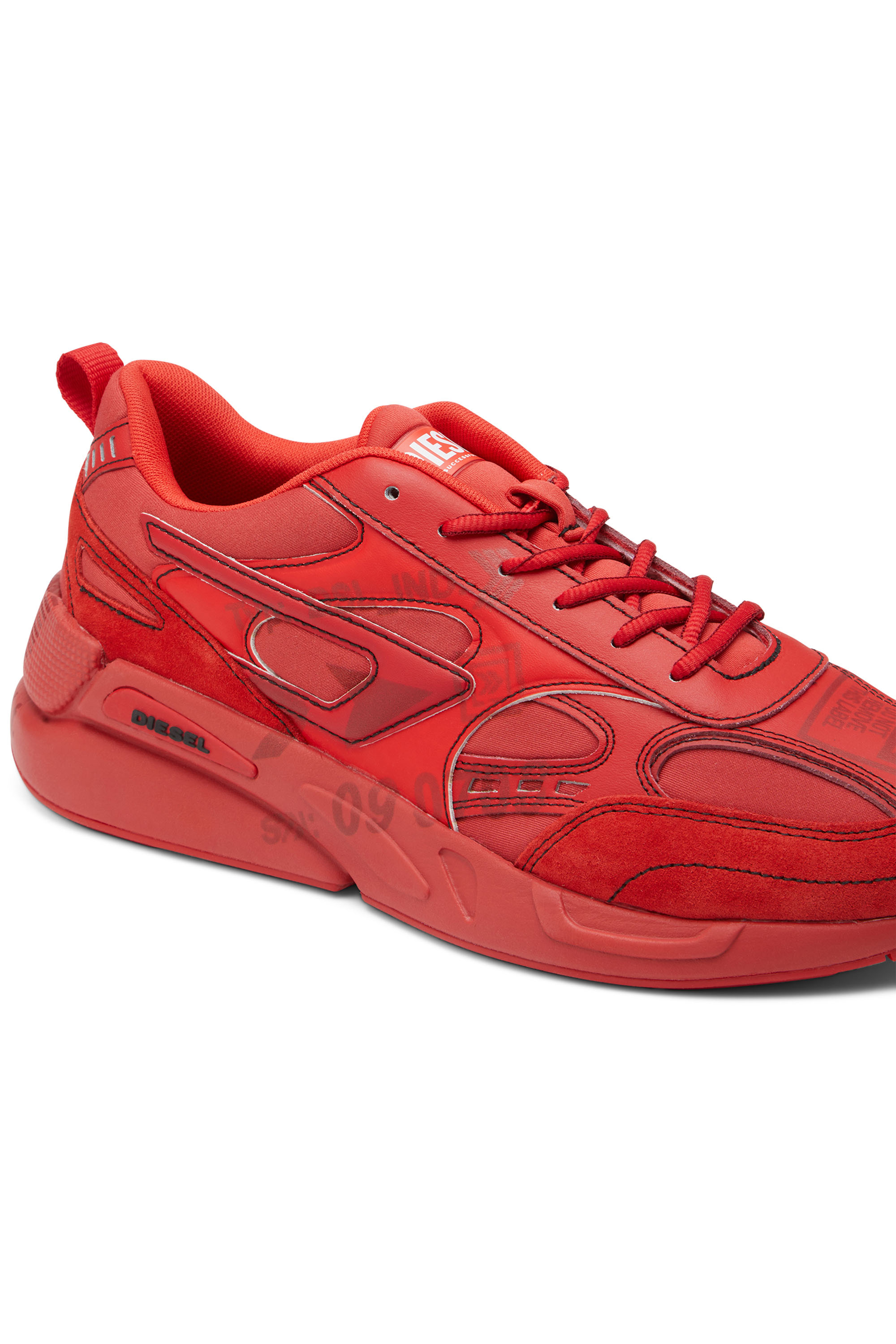 Diesel - S-SERENDIPITY SPORT, Man's S-Serendipity Sport - Sneakers with graphic logo prints in Red - 6