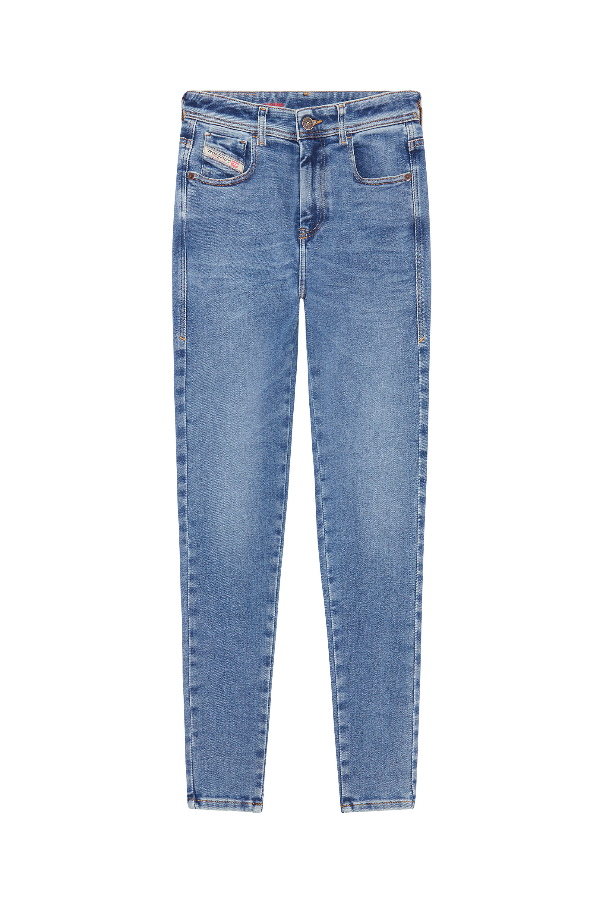 Diesel - Woman's Skinny Jeans 1984 Slandy-High 09D62, Medium blue - 5