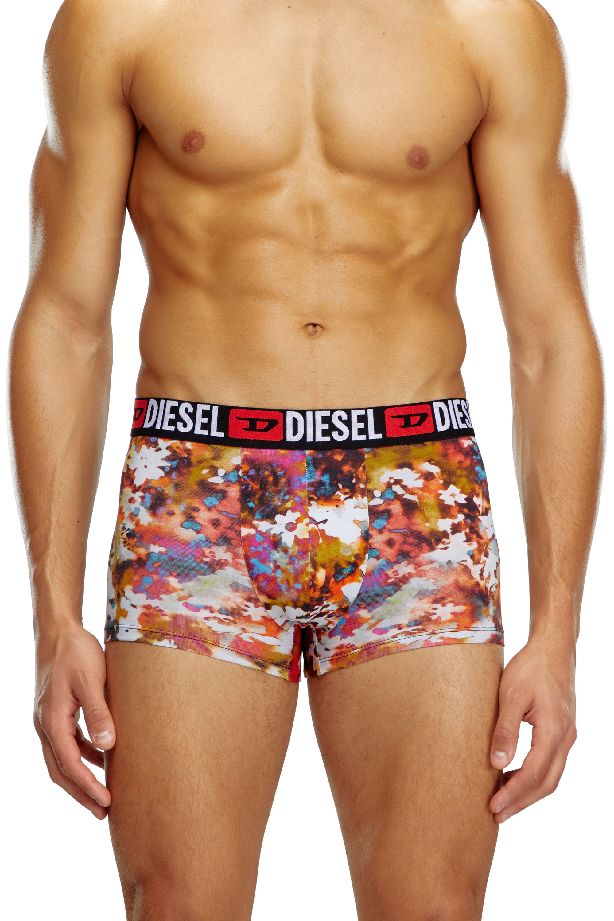 Diesel - UMBX-DAMIENTHREEPACK, Man's 3-pack boxer briefs plain and floral in Multicolor - 2