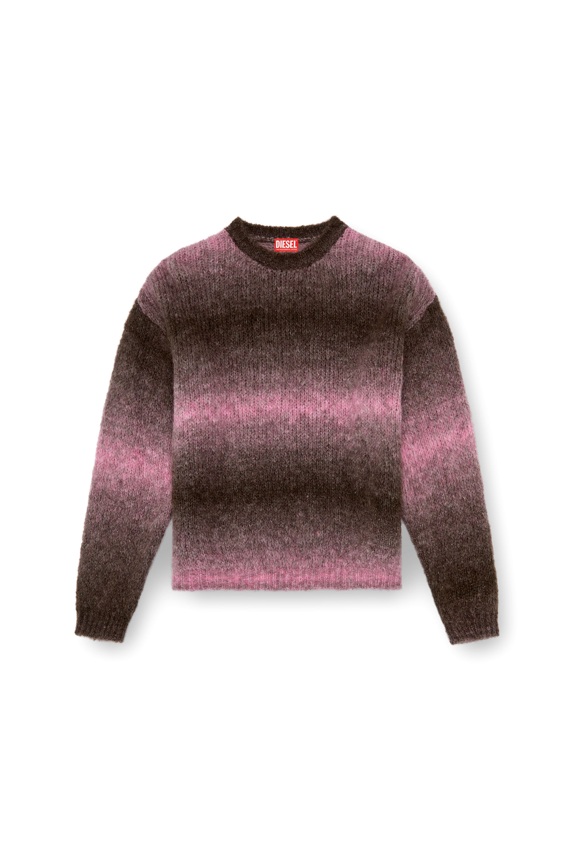 Diesel - K-RASTA, Man's Dégradé jumper in alpaca blend in Violet - 5