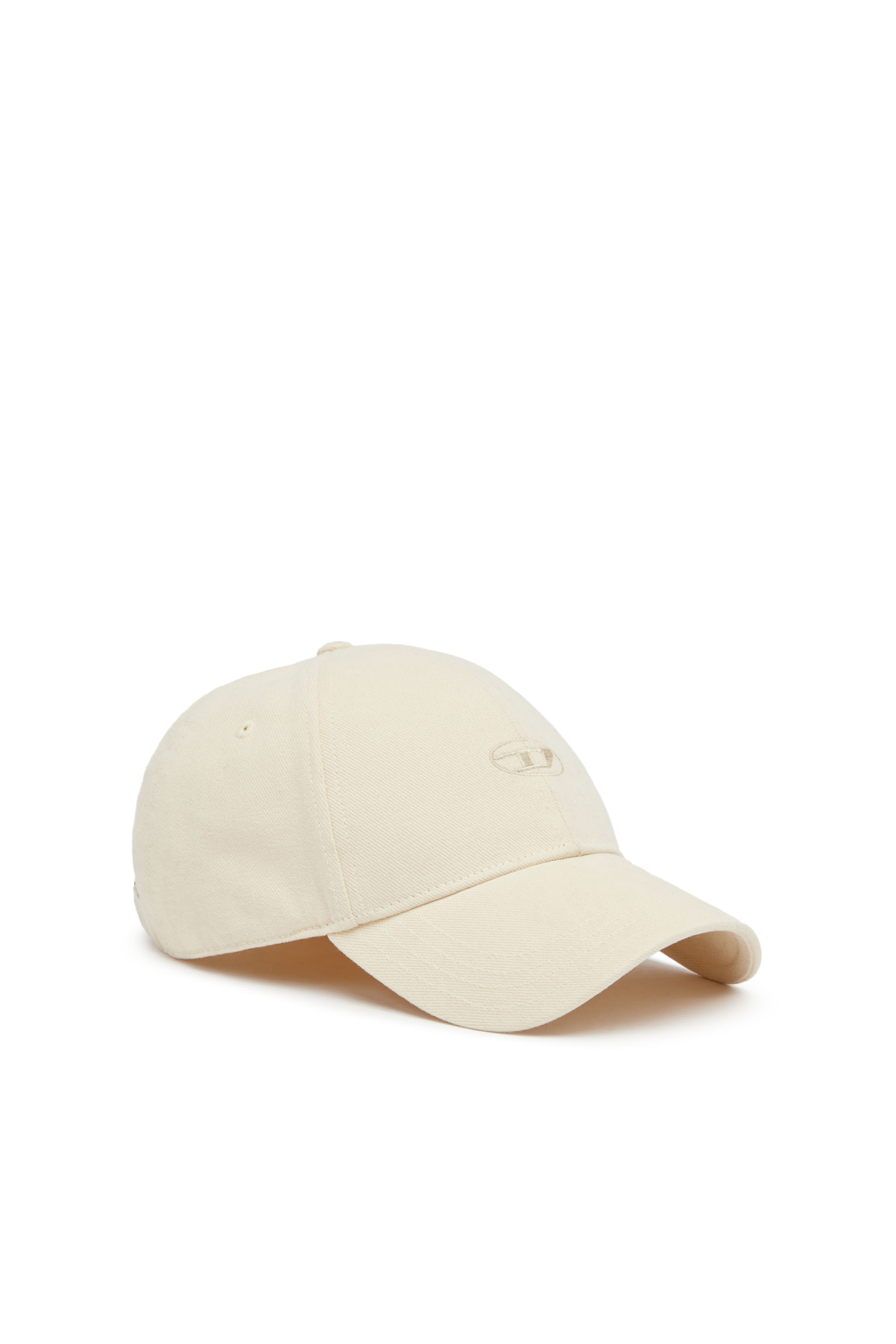 Diesel - C-RUN-WASH, Gorra de béisbol en sarga de algodón lavada Hombre in Blanco - 1