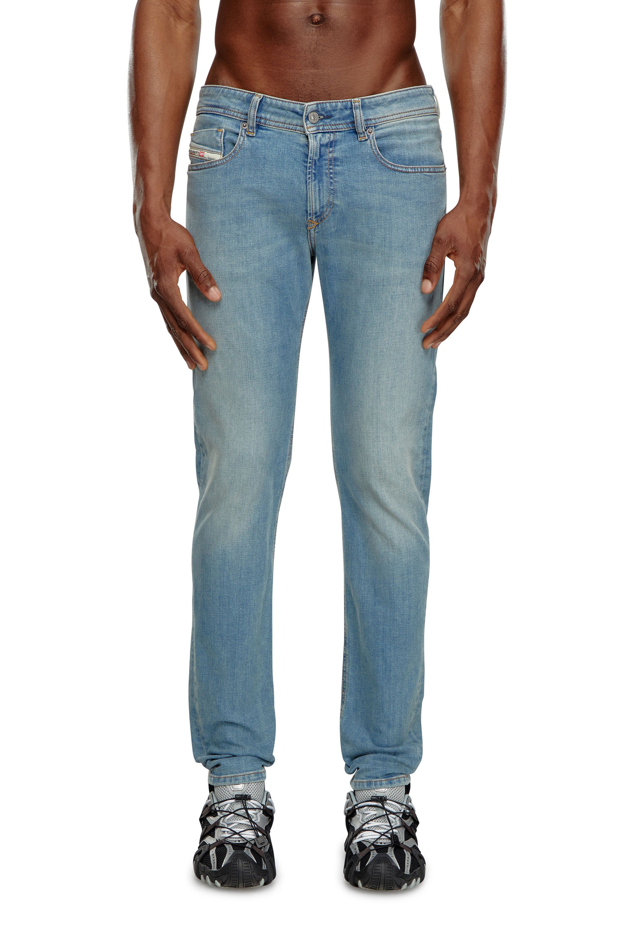 Diesel - Man's Skinny Jeans 1979 Sleenker 09J16, Light Blue - 2