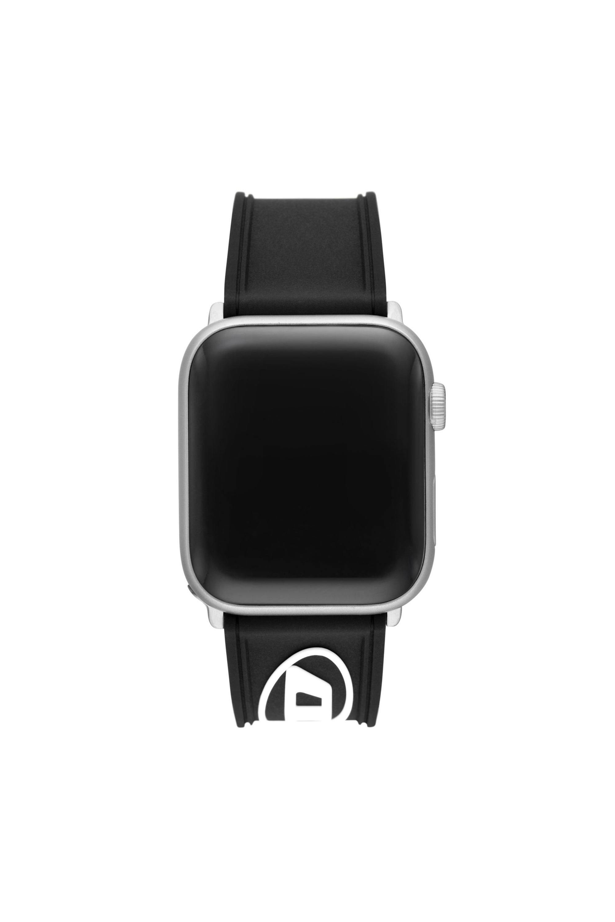 Diesel - DSS0018, Man's Black silicone band for apple watch®, 42/44/45/49mm in Black - 2