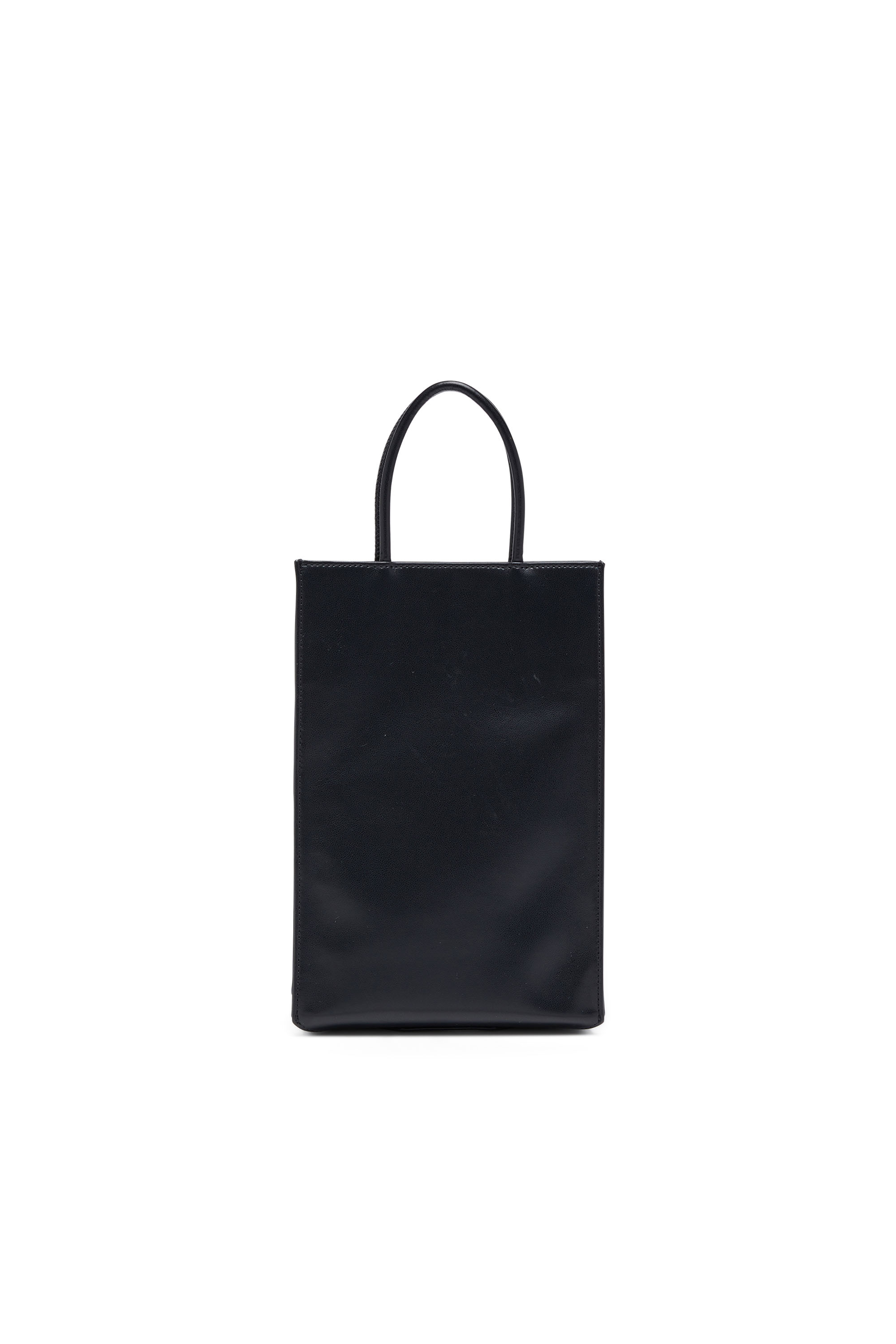 Diesel - DSL 3D SHOPPER M X, Man's Dsl 3D M-PU tote bag with embossed logo in Black - 2