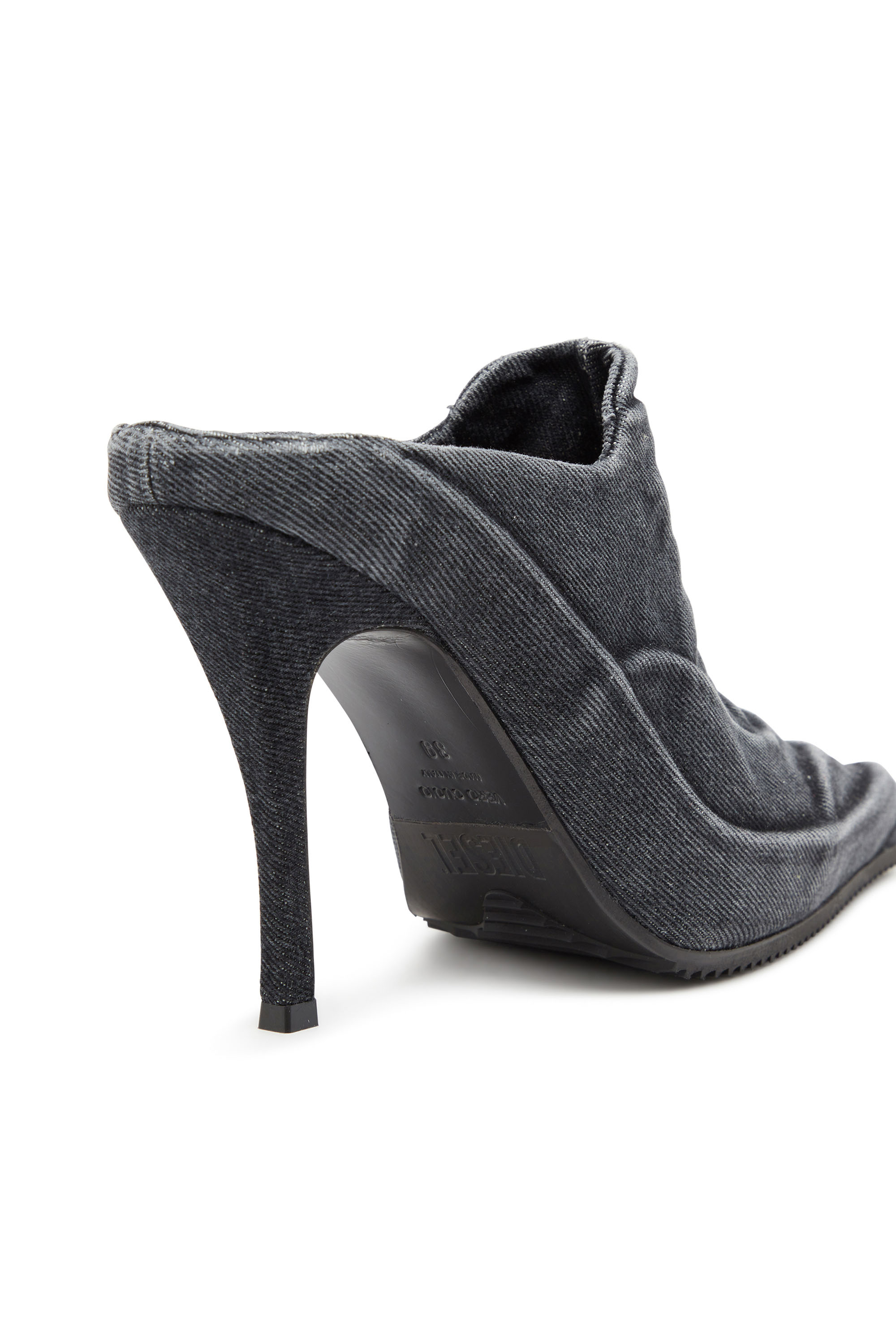 Diesel - D-CLOUD ML, D-Cloud-Zapatos destalonados en denim lavado Mujer in Negro - 6