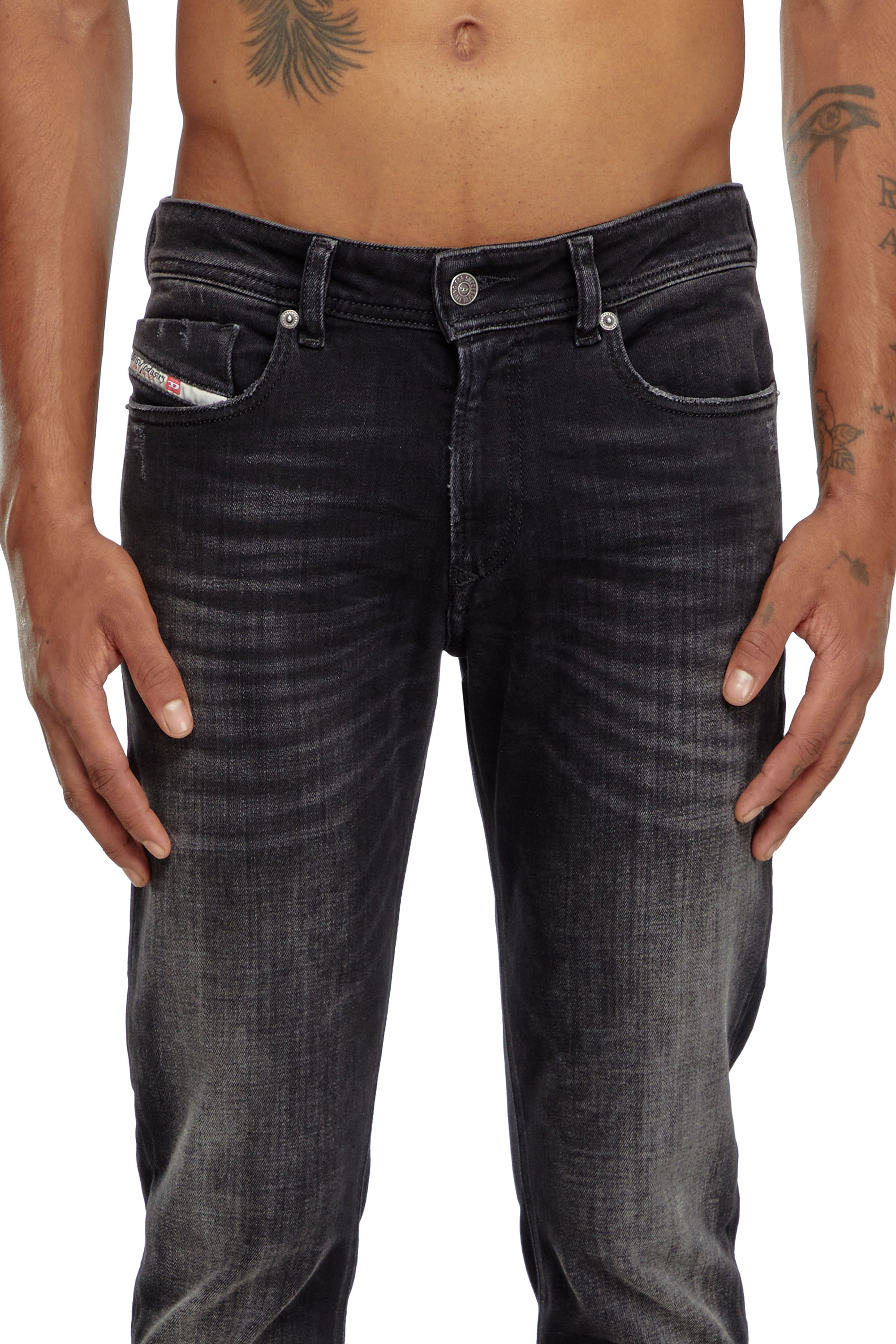 Diesel - Skinny Jeans 1979 Sleenker 09K11 Hombre, Negro/Gris oscuro - 5