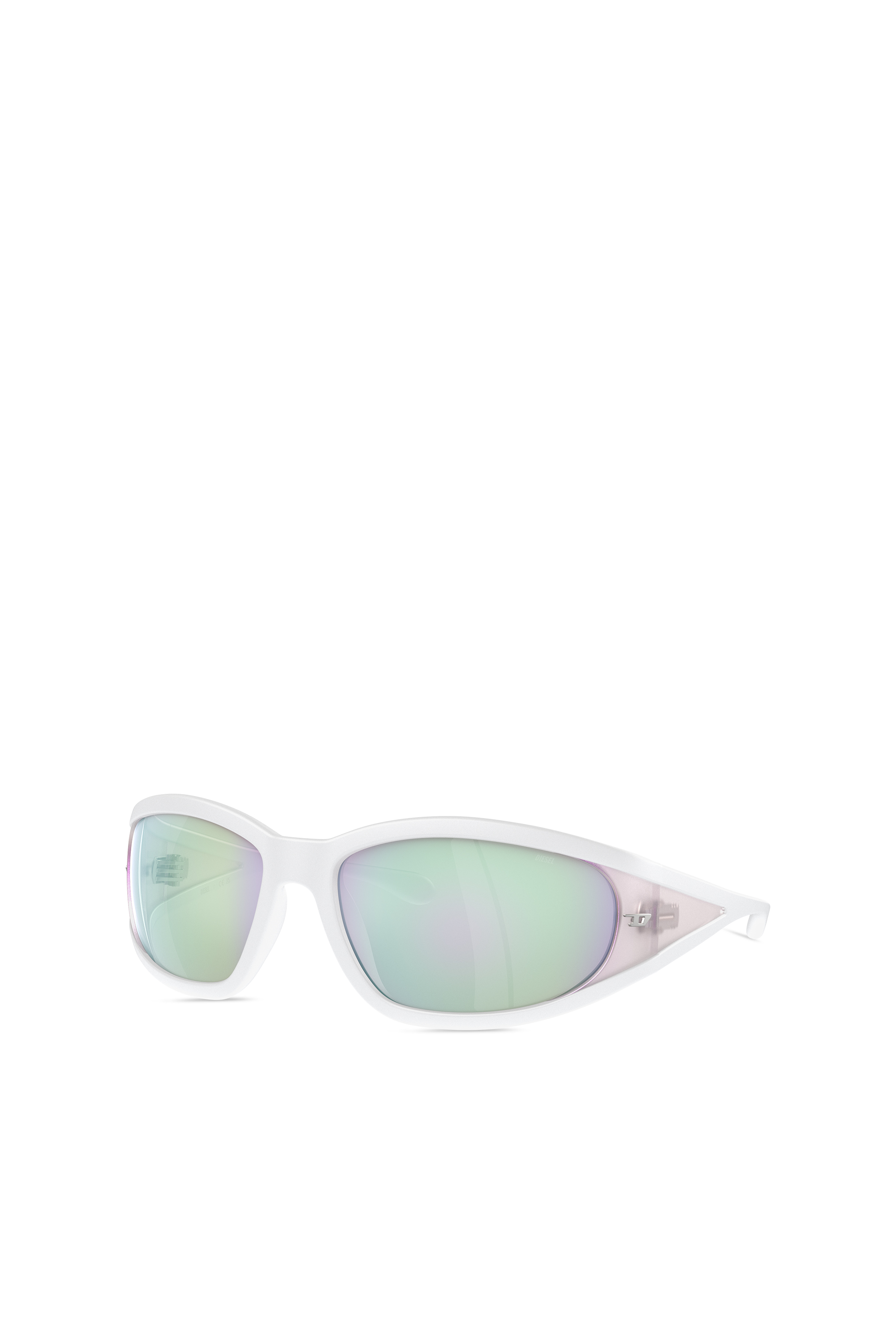 Diesel - 0DL3002, Gafas de sol rectangulares en acetato Unisex in Blanco - 4