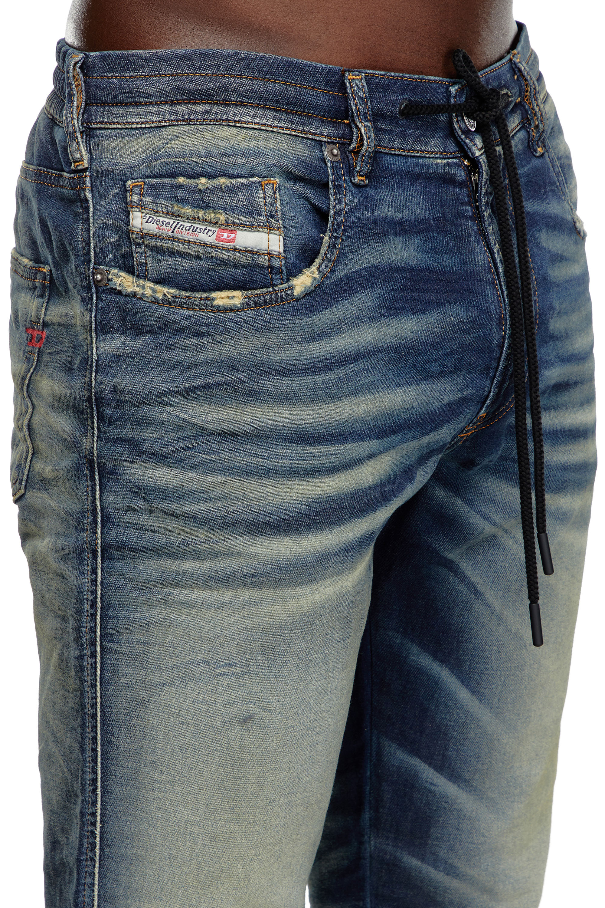 Diesel - Man's Slim 2060 D-Strukt Joggjeans® 068MH, Dark Blue - 4