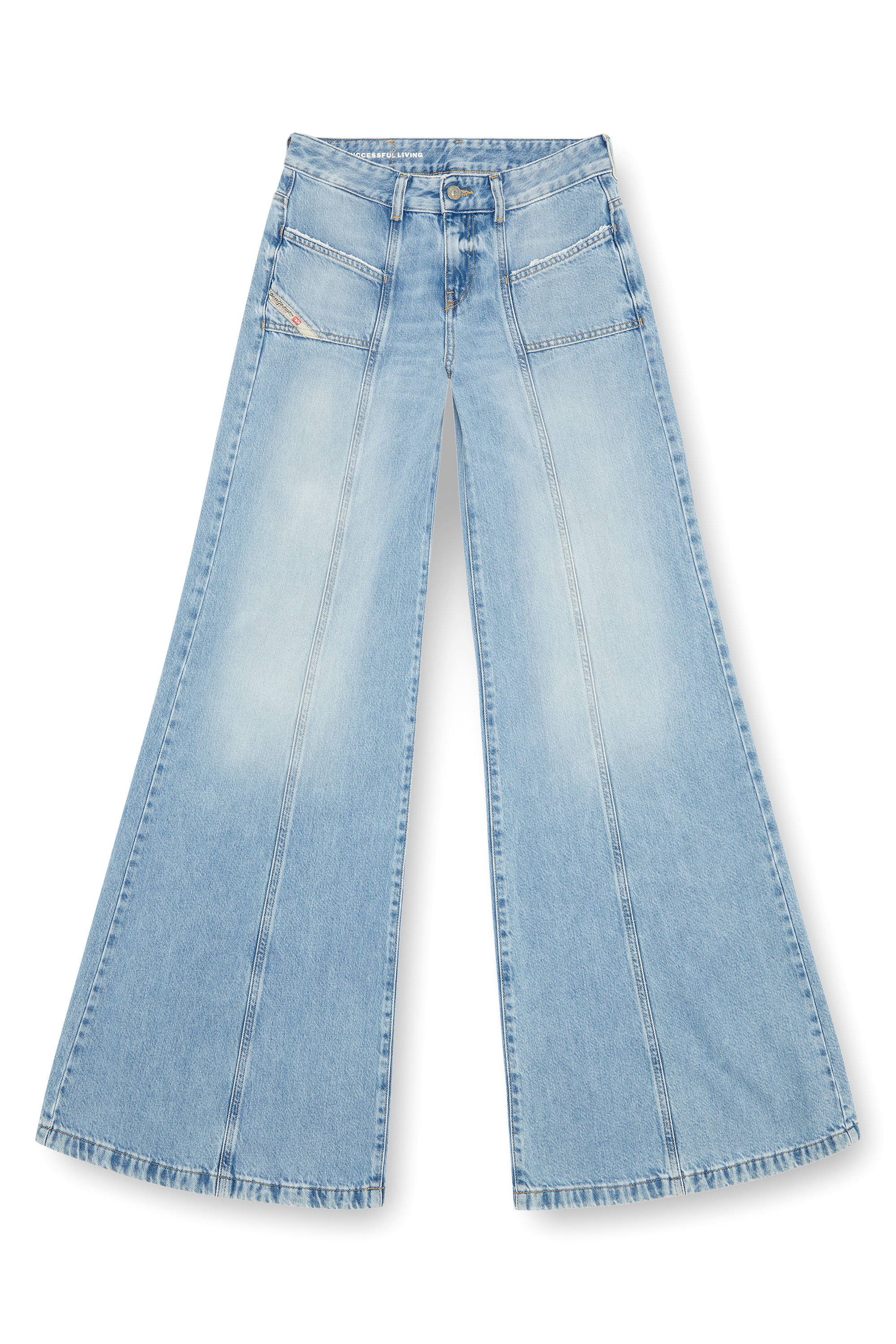 Diesel - Flare Jeans D-Akii 09J88 Mujer, Azul Claro - 3