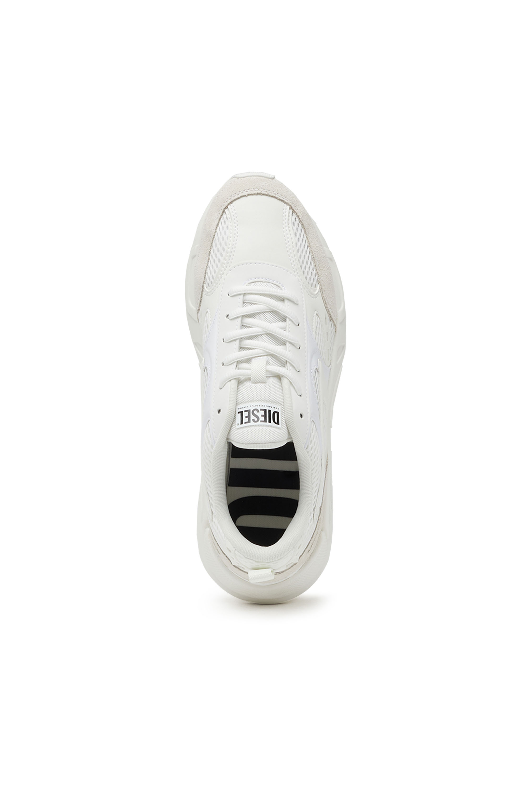 Diesel - S-SERENDIPITY SPORT, Man's S-Serendipity-Sneakers in mesh and suede in White - 4