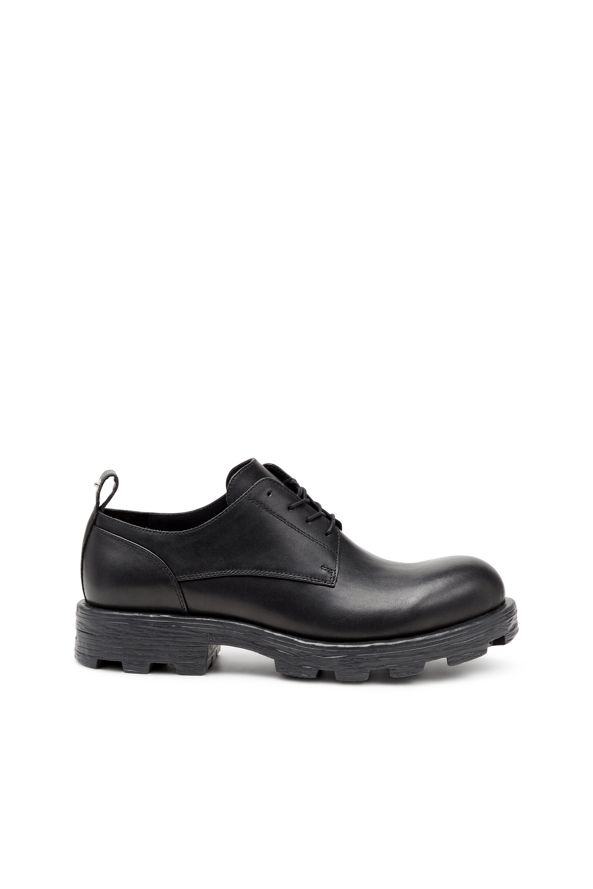 Diesel - D-HAMMER SH, D-Hammer-Zapatos derby de cuero texturizado Hombre in Negro - 1