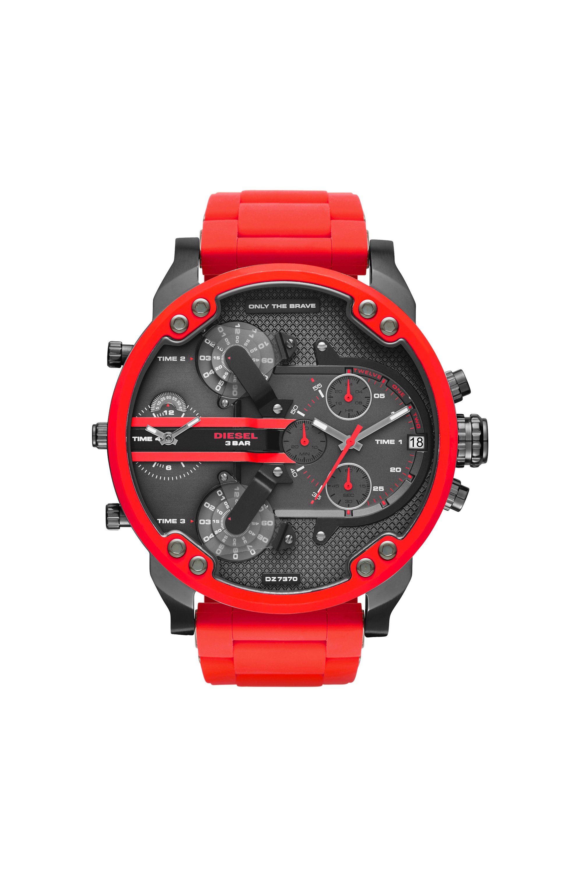 Diesel - DZ7370, Mr. Daddy 2.0 reloj metal rojo, 55 mm Hombre in Rojo - 1