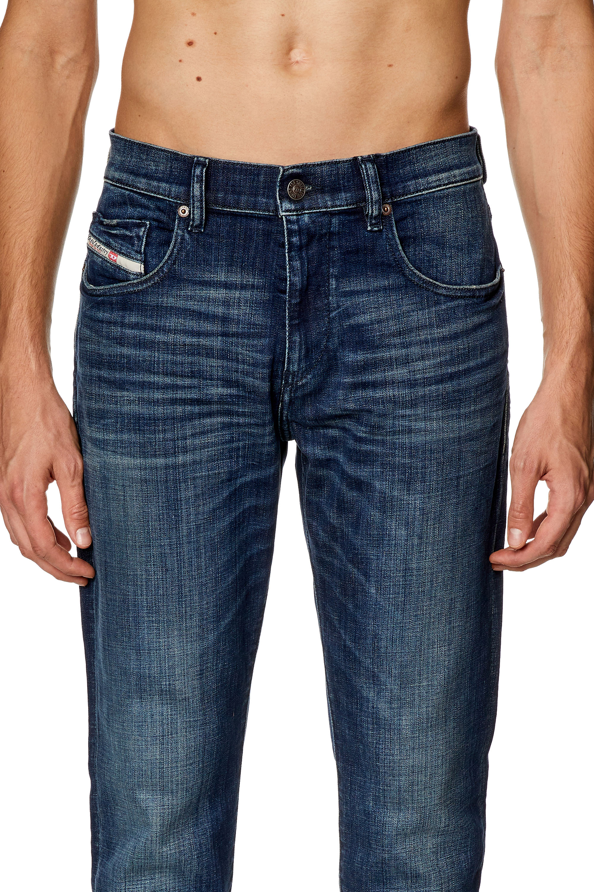 Diesel - Slim Jeans 2019 D-Strukt 09H35 Hombre, Azul Oscuro - 5