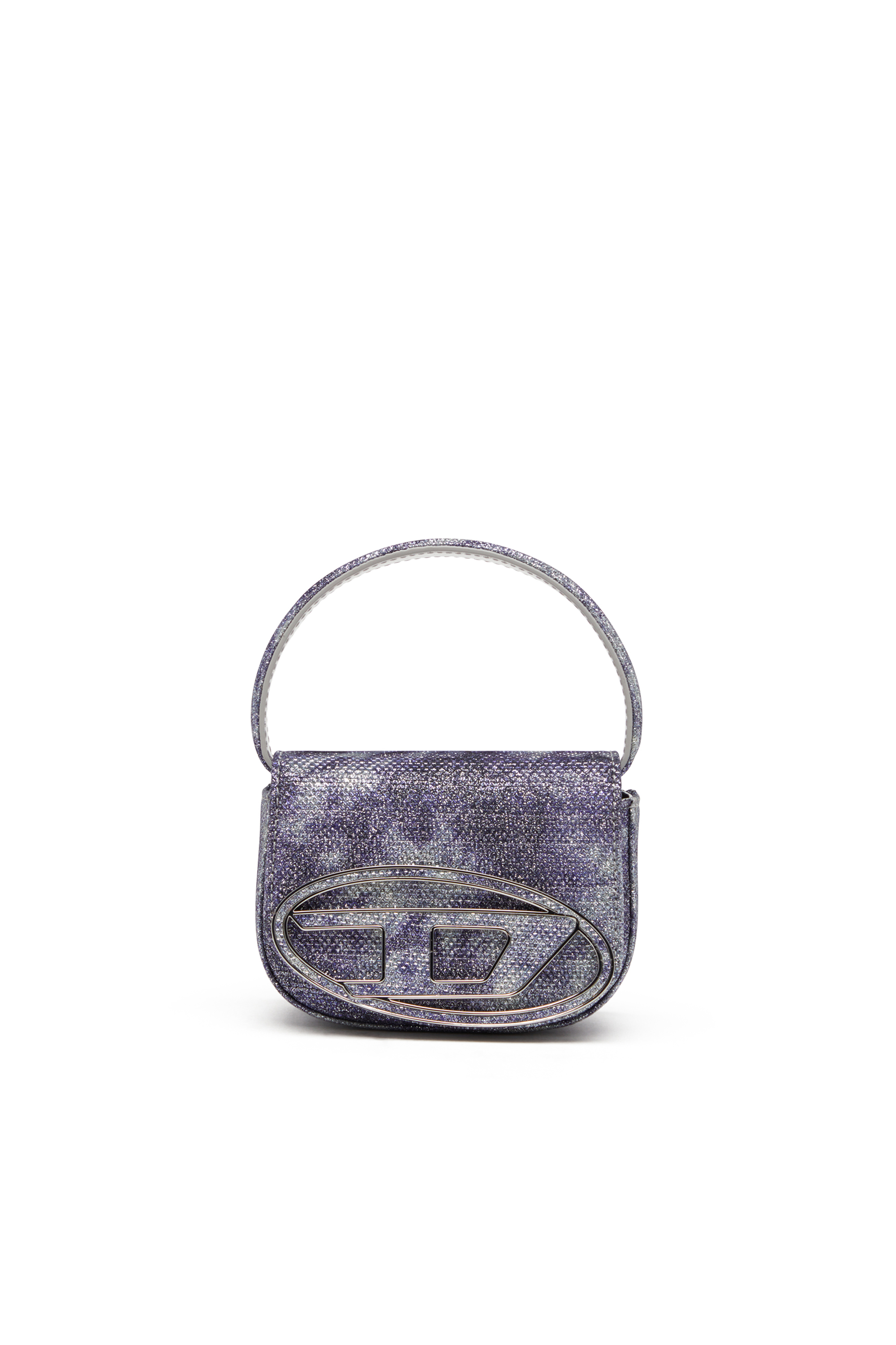 Diesel - 1DR XS, Minibolso icónico de tejido brillante Mujer in Azul marino - 1