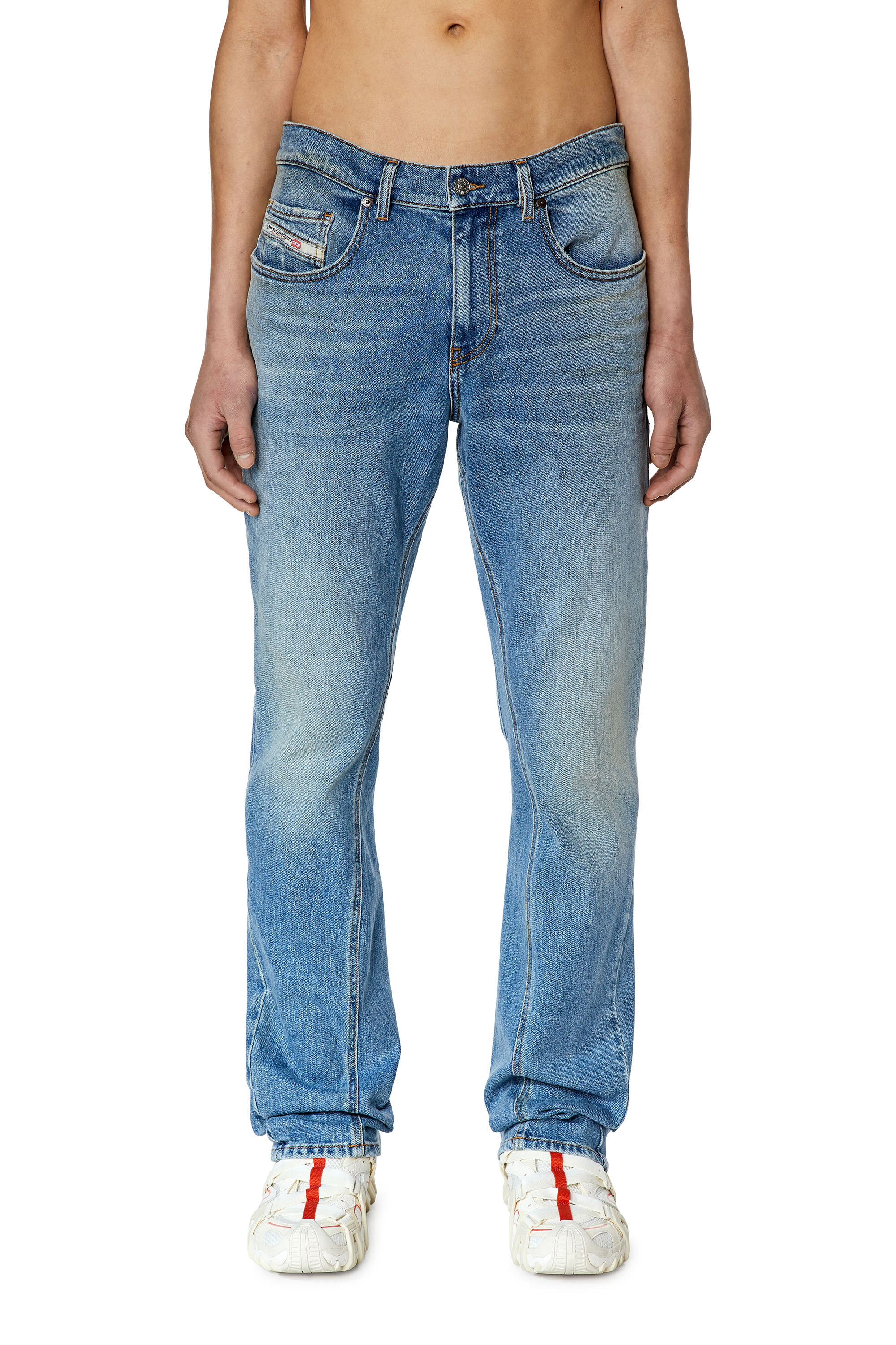 Diesel - Bootcut Jeans 2021 D-Vocs 007L3, Man's Bootcut Jeans - 2021 D-Vocs in Light Blue - 1