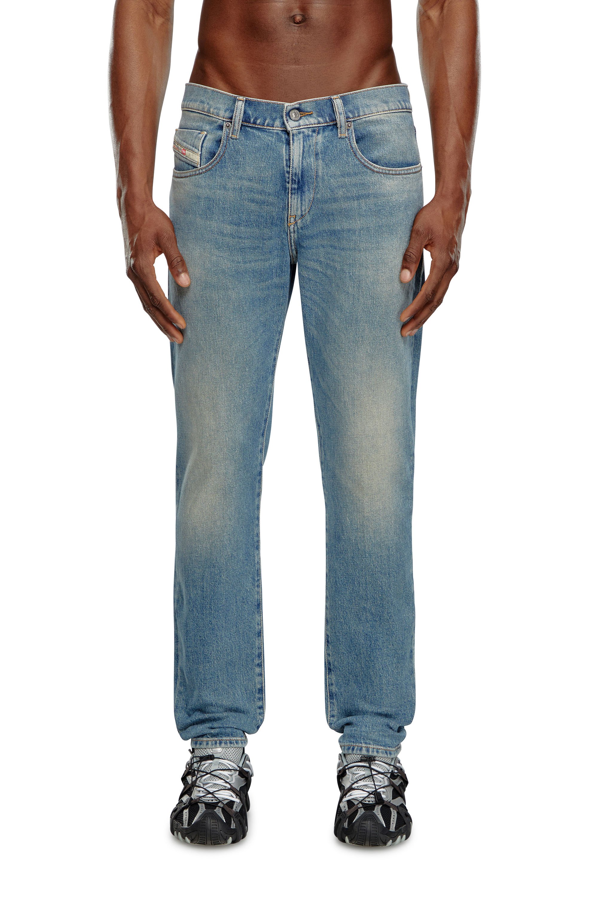 Diesel - Man's Slim Jeans 2019 D-Strukt 09J55, Light Blue - 2