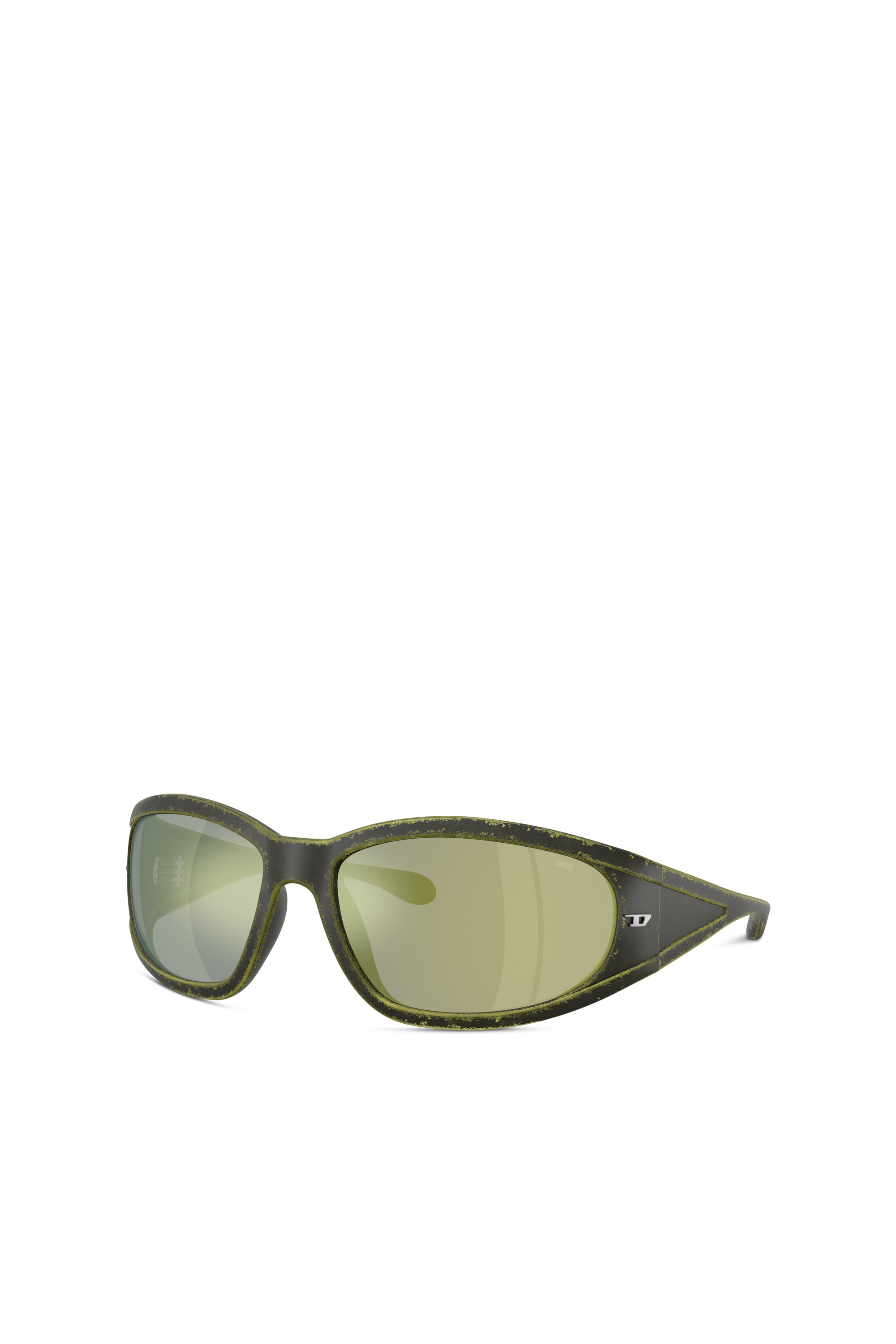 Diesel - 0DL3002, Unisex's Rectangular sunglasses in acetate in Green - 4