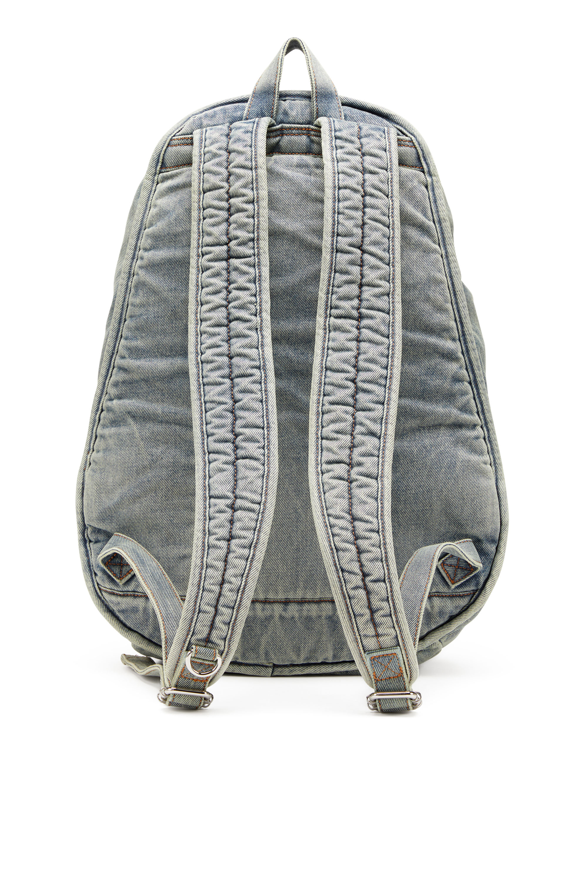 Diesel - RAVE BACKPACK, Rave-Mochila de denim solarizado Hombre in Azul marino - 2