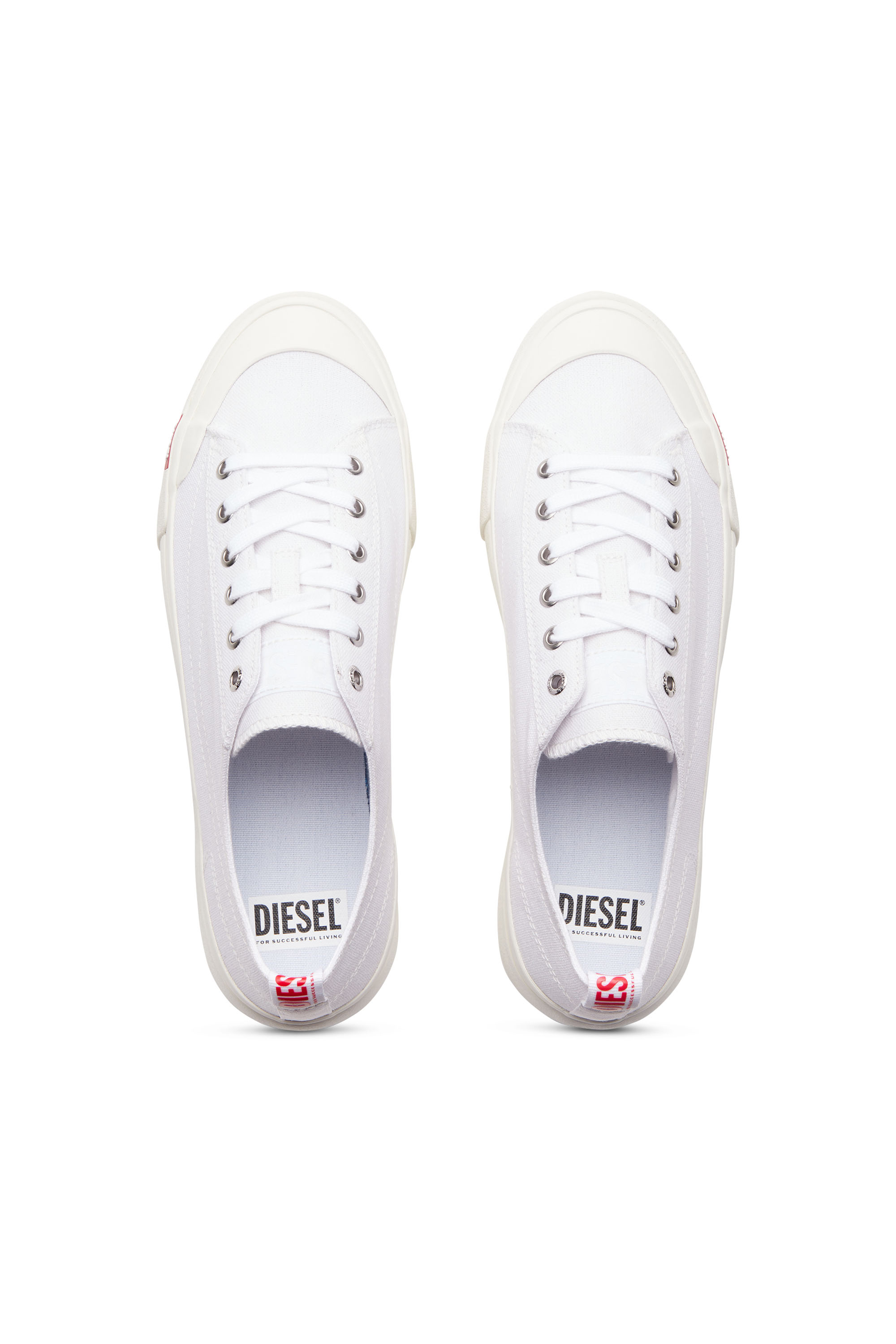 Diesel - S-ATHOS LOW, Man's S-Athos Low-Canvas sneakers in White - 5