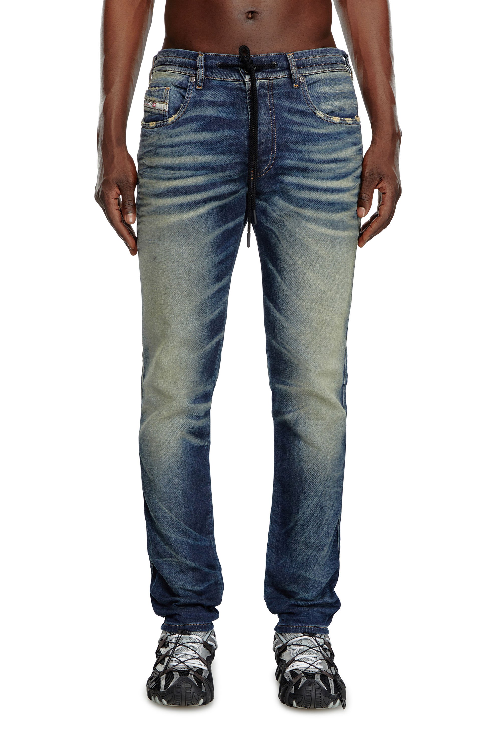 Diesel - Man's Slim 2060 D-Strukt Joggjeans® 068MH, Dark Blue - 2