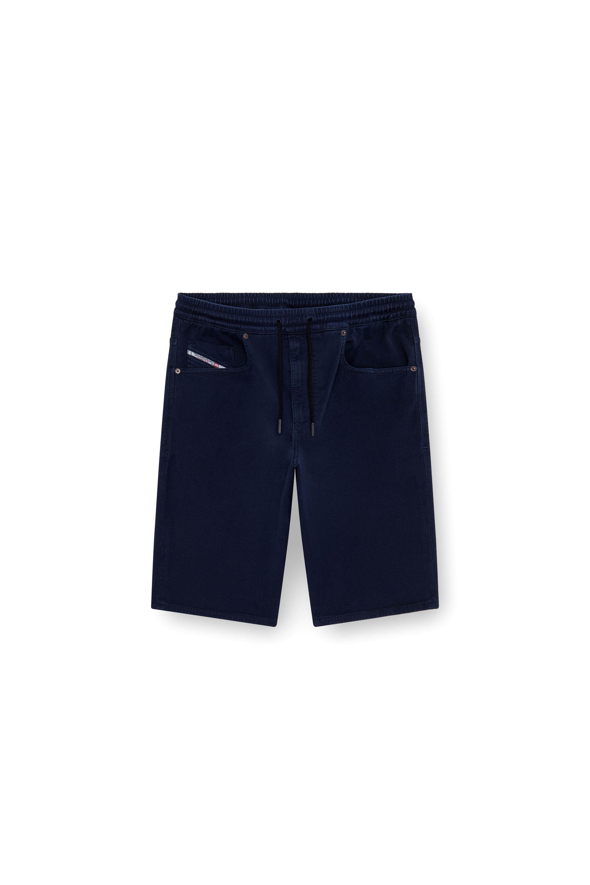 Diesel - 2033 D-KROOLEY-SHORT JOGG, Man's Chino shorts in JoggJeans in Dark Blue - 3