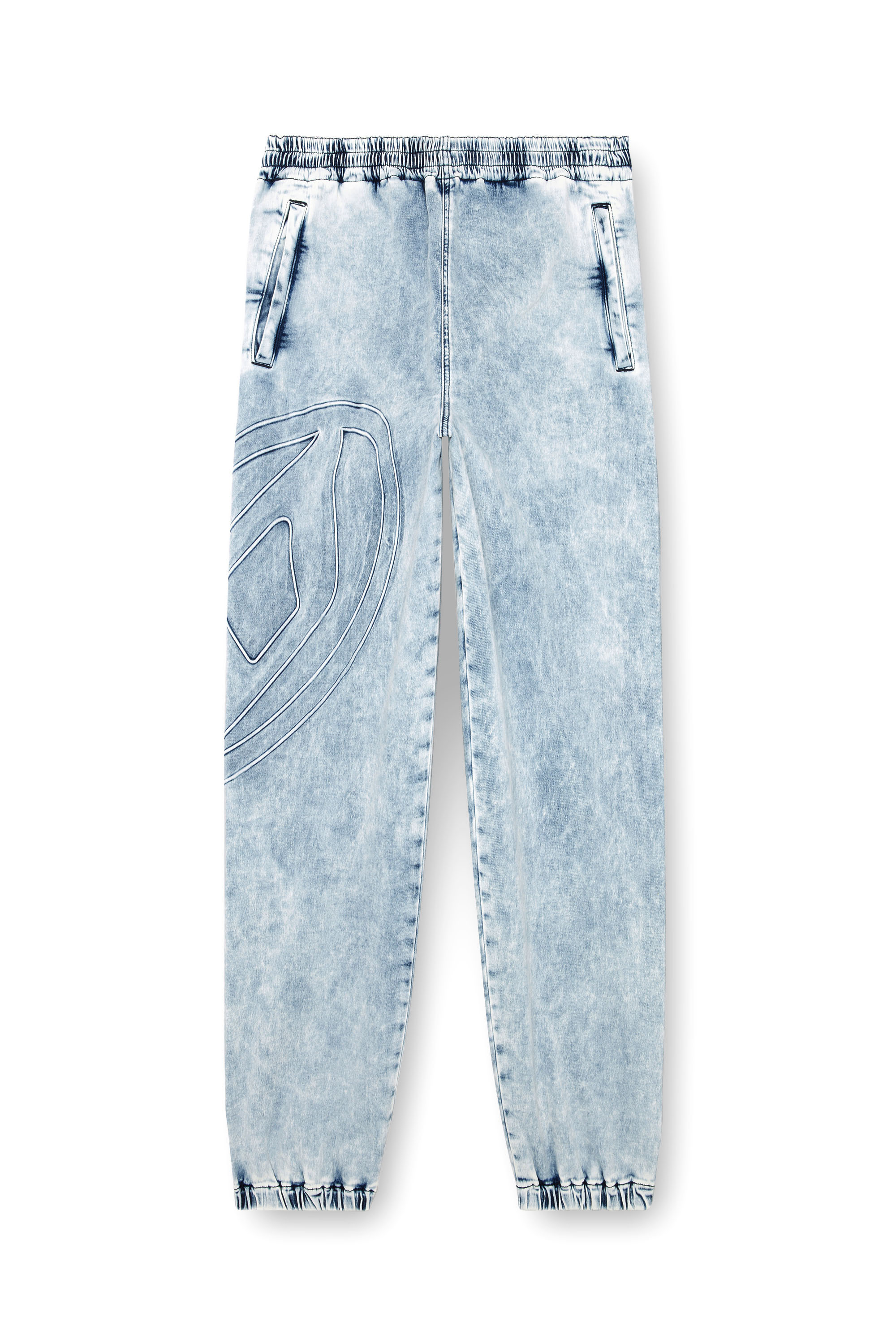 Diesel - Unisex's Slim D-Labb Track denim 0CBDN, Light Blue - 7