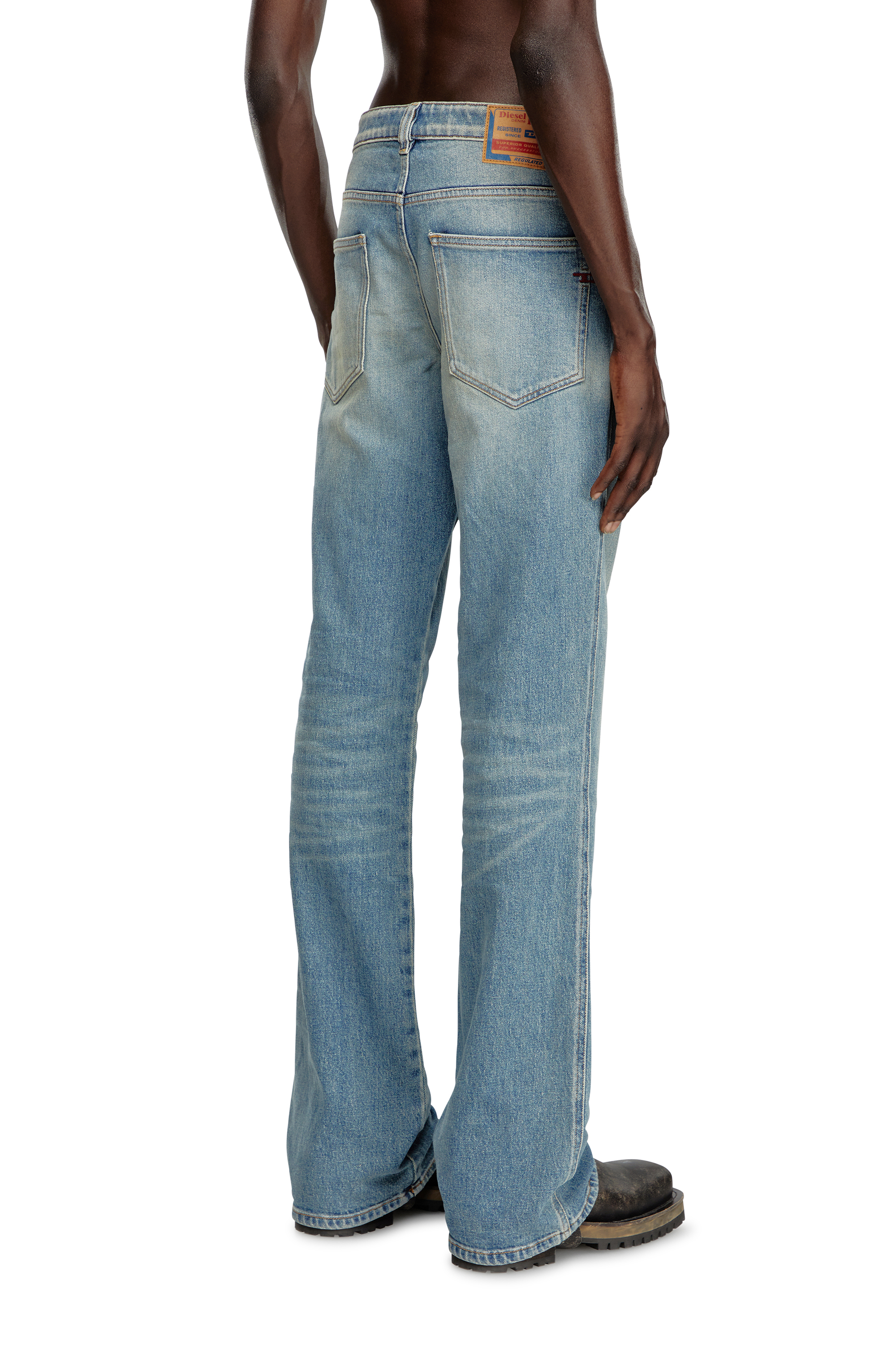 Diesel - Man's Bootcut Jeans 1998 D-Buck 09J55, Light Blue - 3