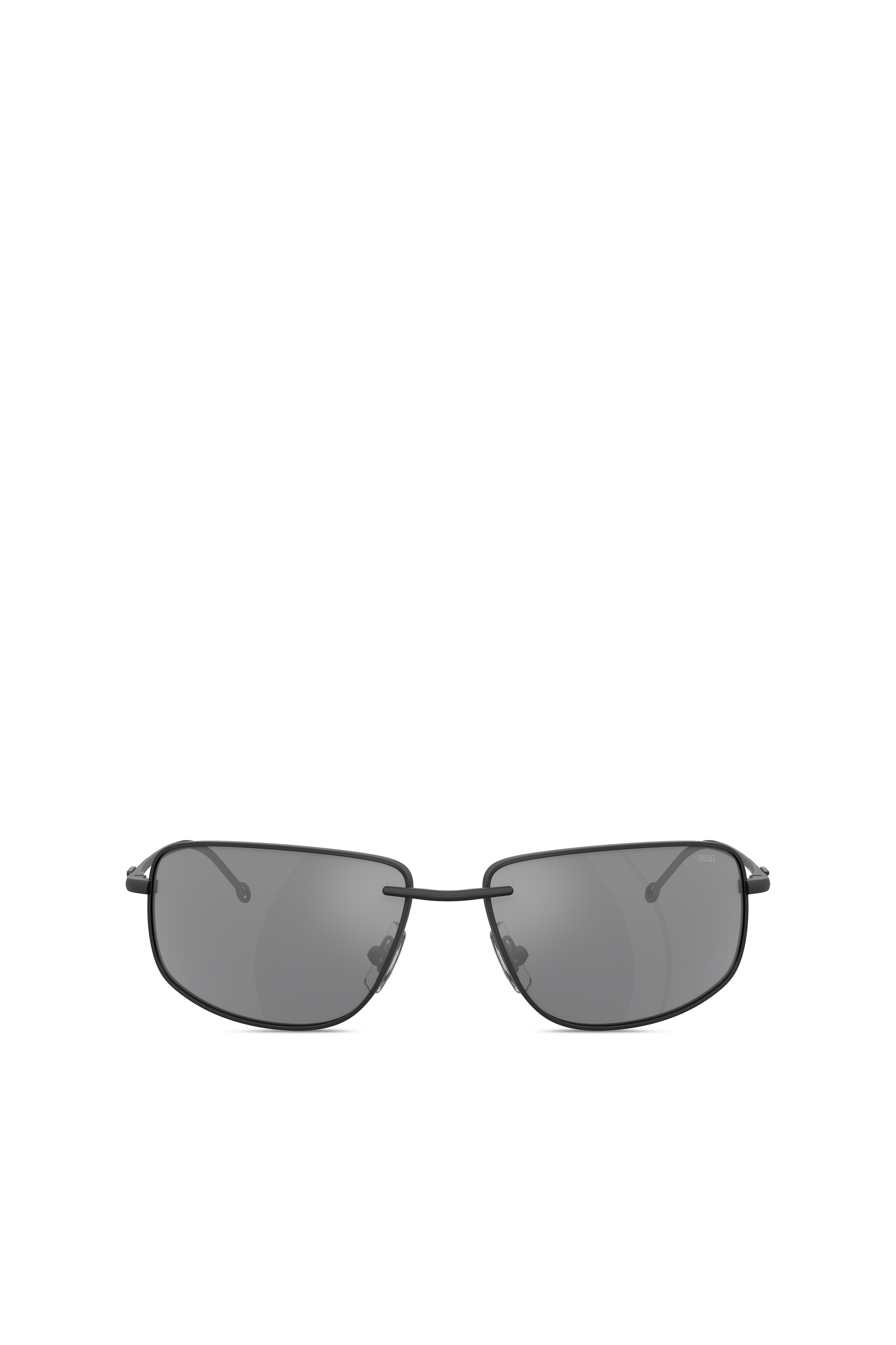 Diesel - 0DL1005, Unisex's Racer shape sunglasses in metal in Black - 1