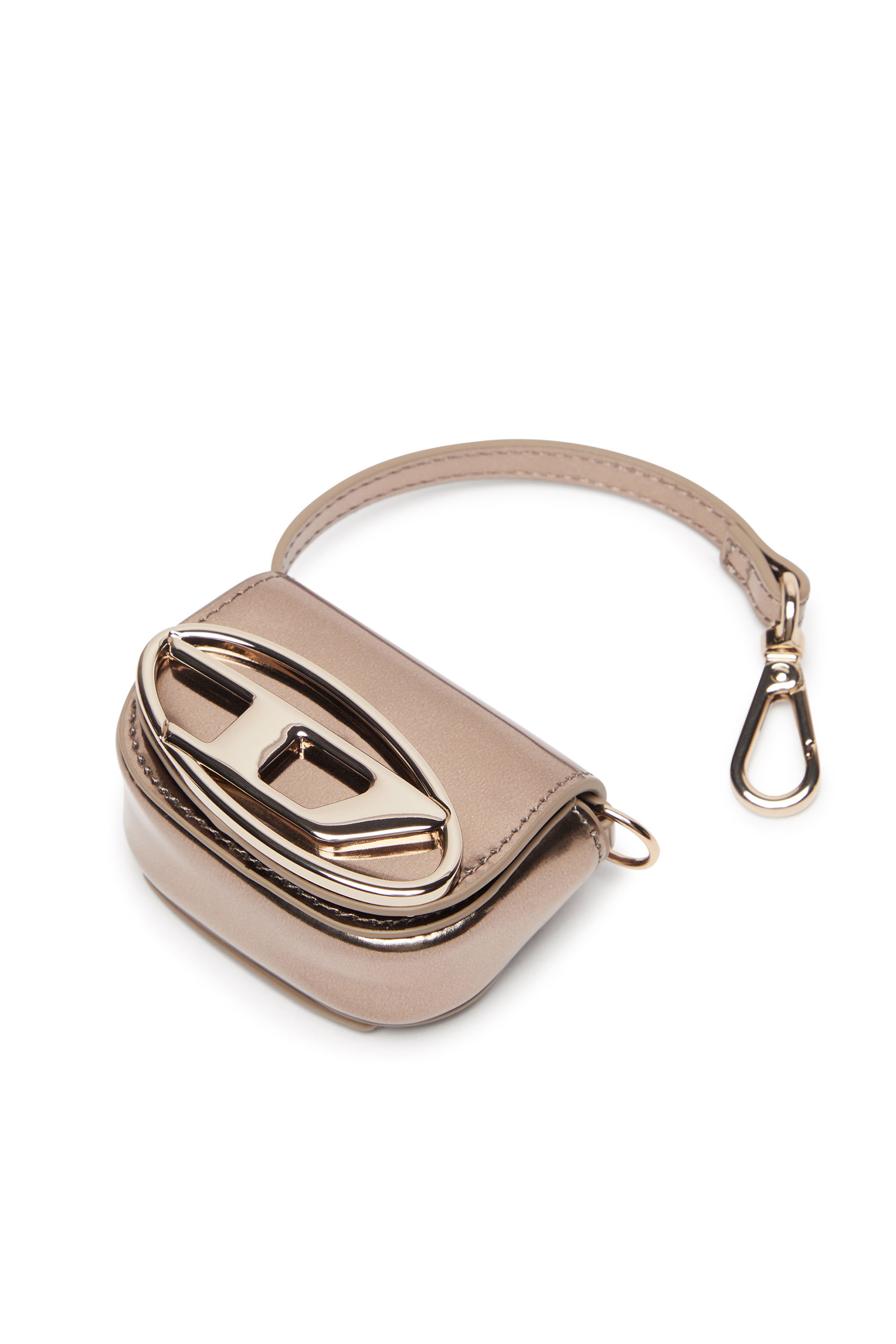 Diesel - 1DR XXS, Woman's Bag charm in metallic leather in Bronze - 4