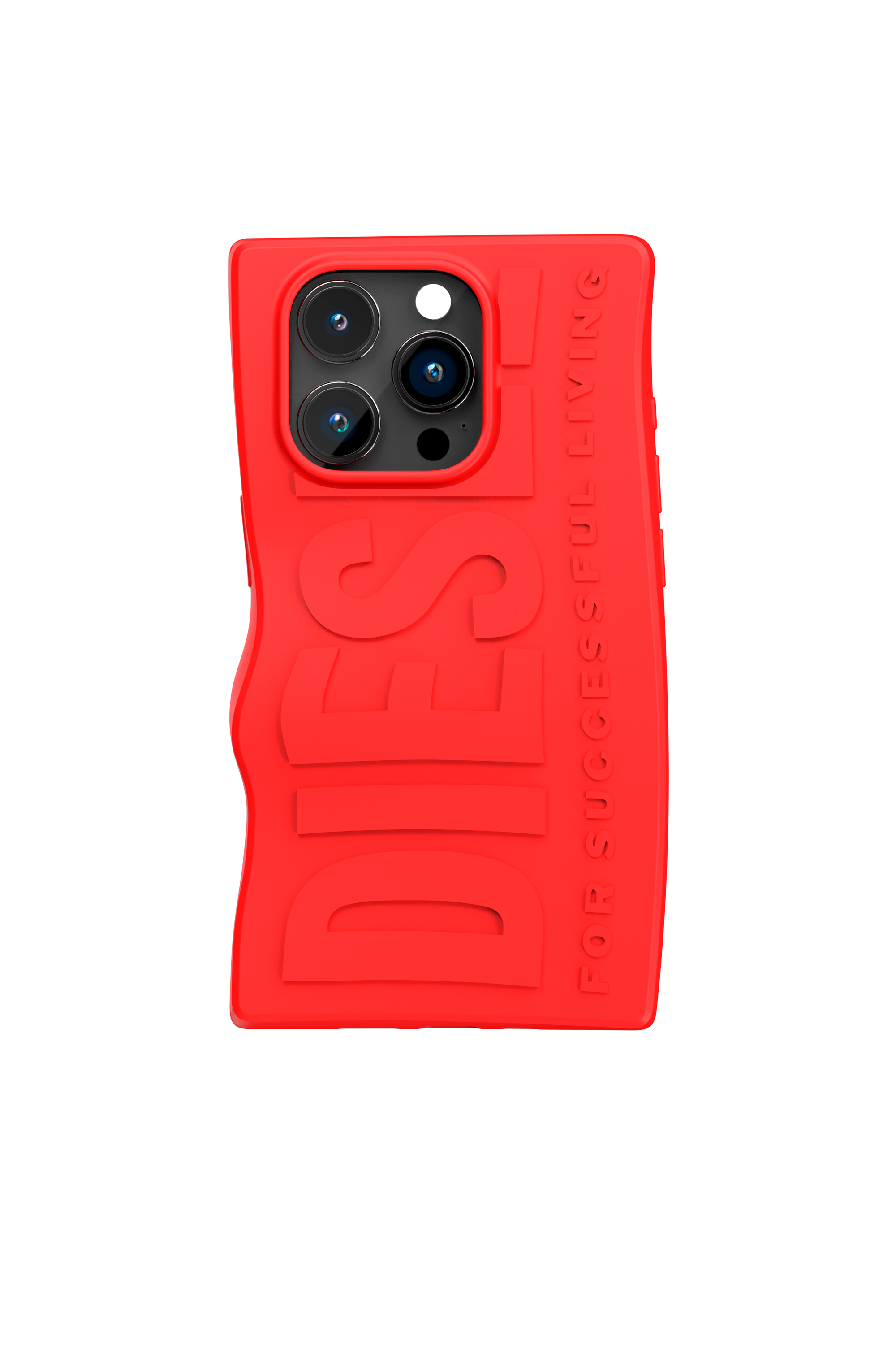 Diesel - 54117 MOULDED CASE, Unisex's D By case iP15 Pro in Red - 2