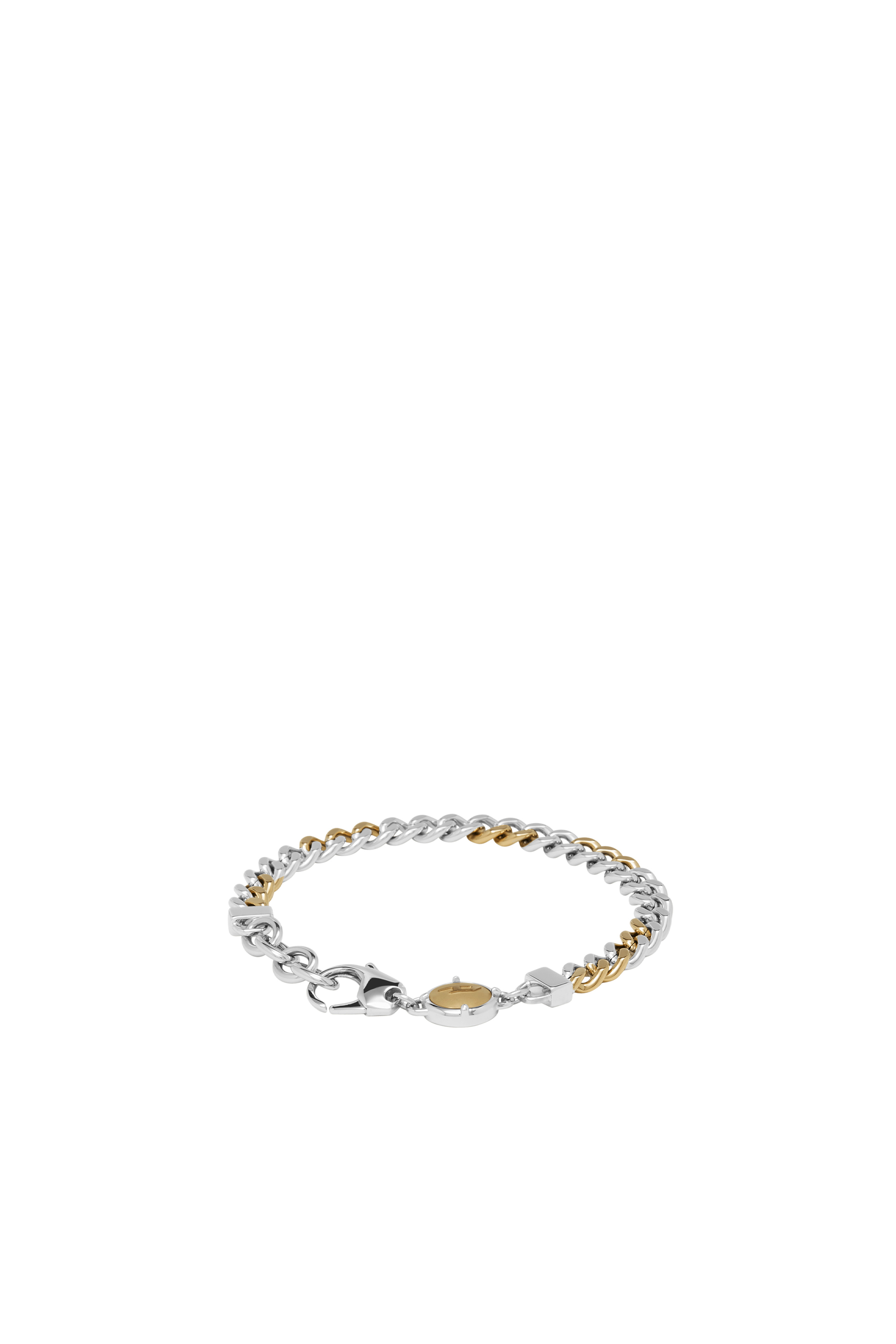 Diesel - DX1354, Unisex's Two-tone stainless steel chain bracelet in Silver - 2