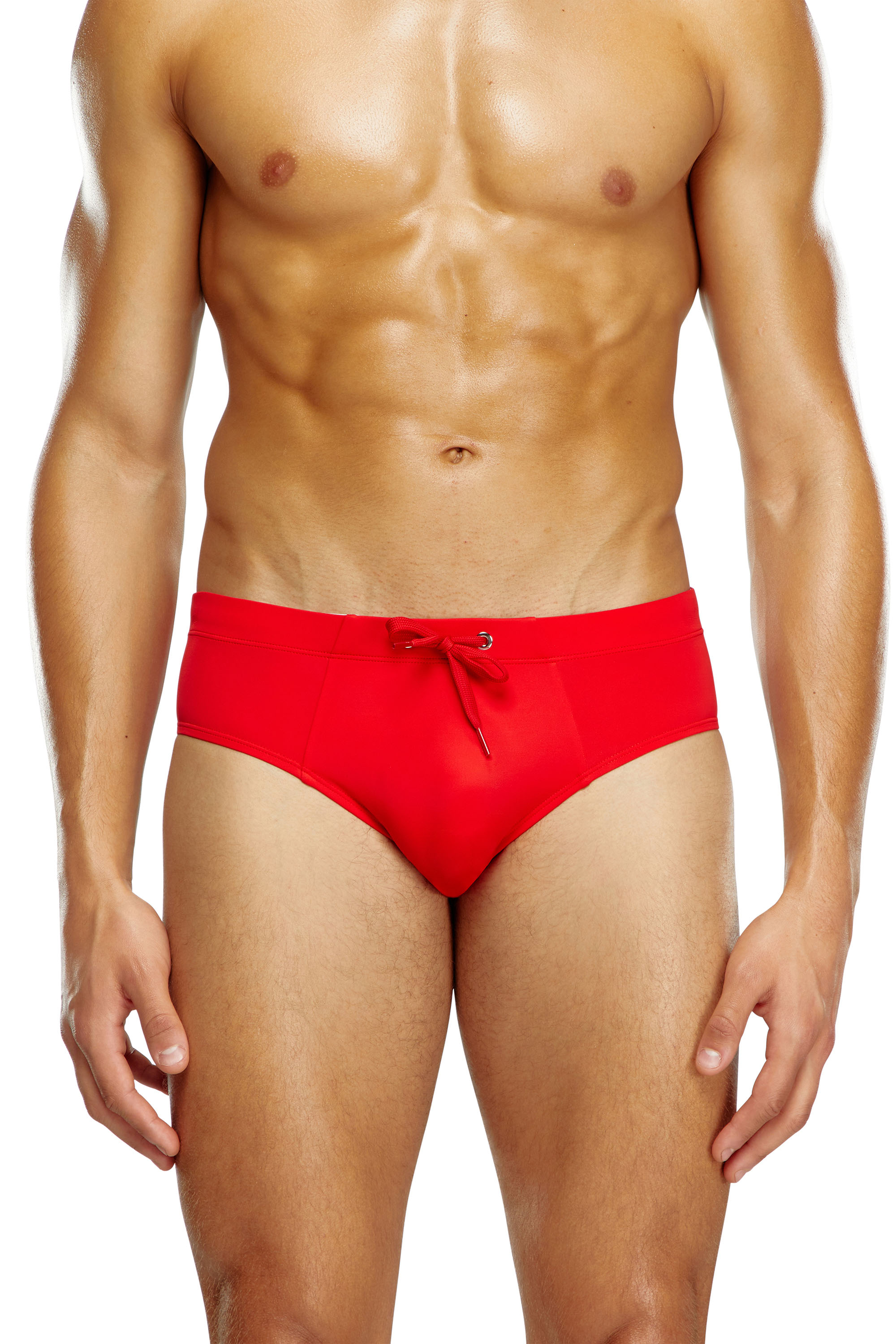 Diesel - BMBR-ALFIE, Slip de baño con estampado del logotipo a tono Hombre in Rojo - 2