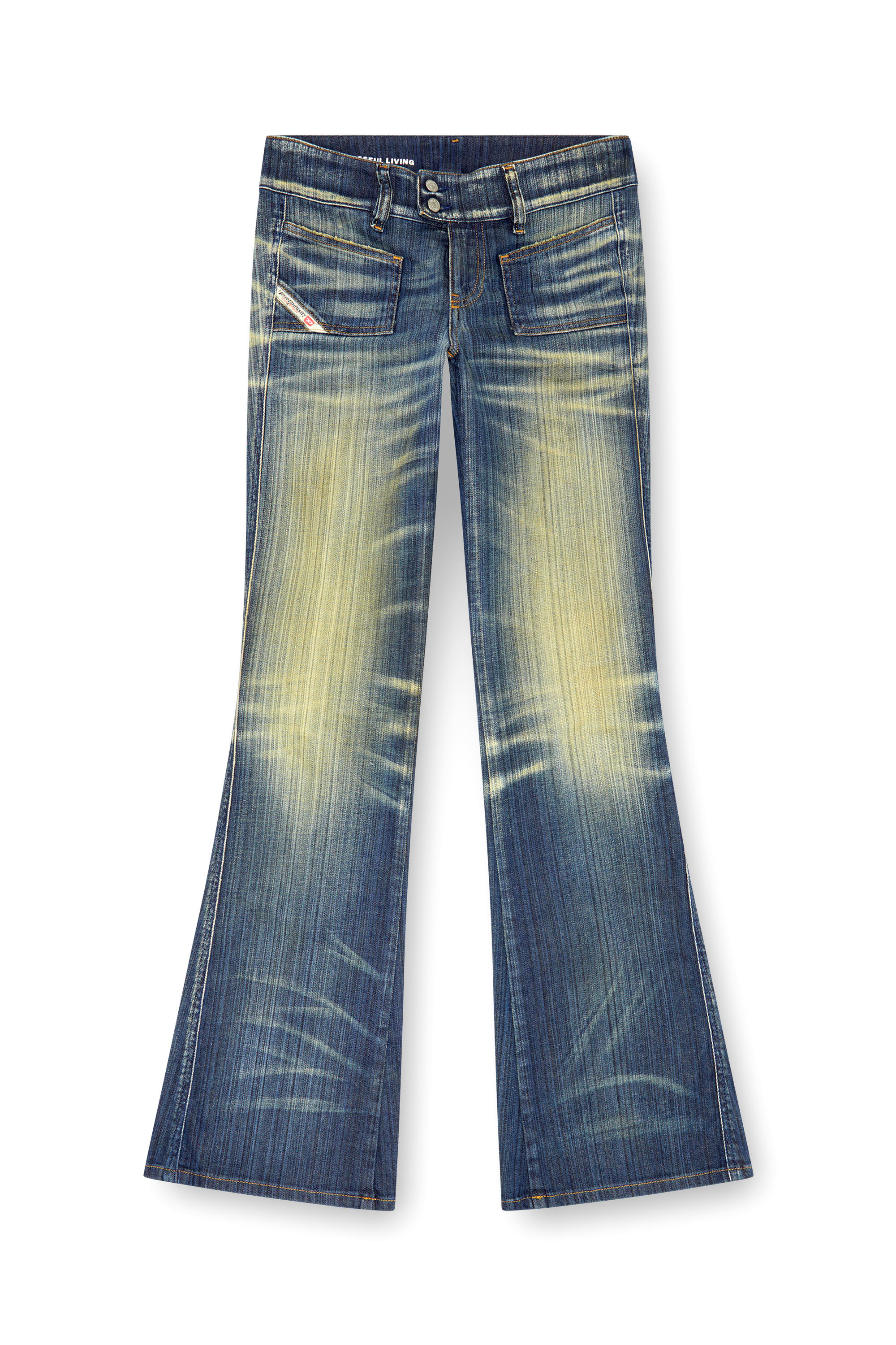 Diesel - Bootcut Jeans D-Hush 09J46 Mujer, Azul Oscuro - 3