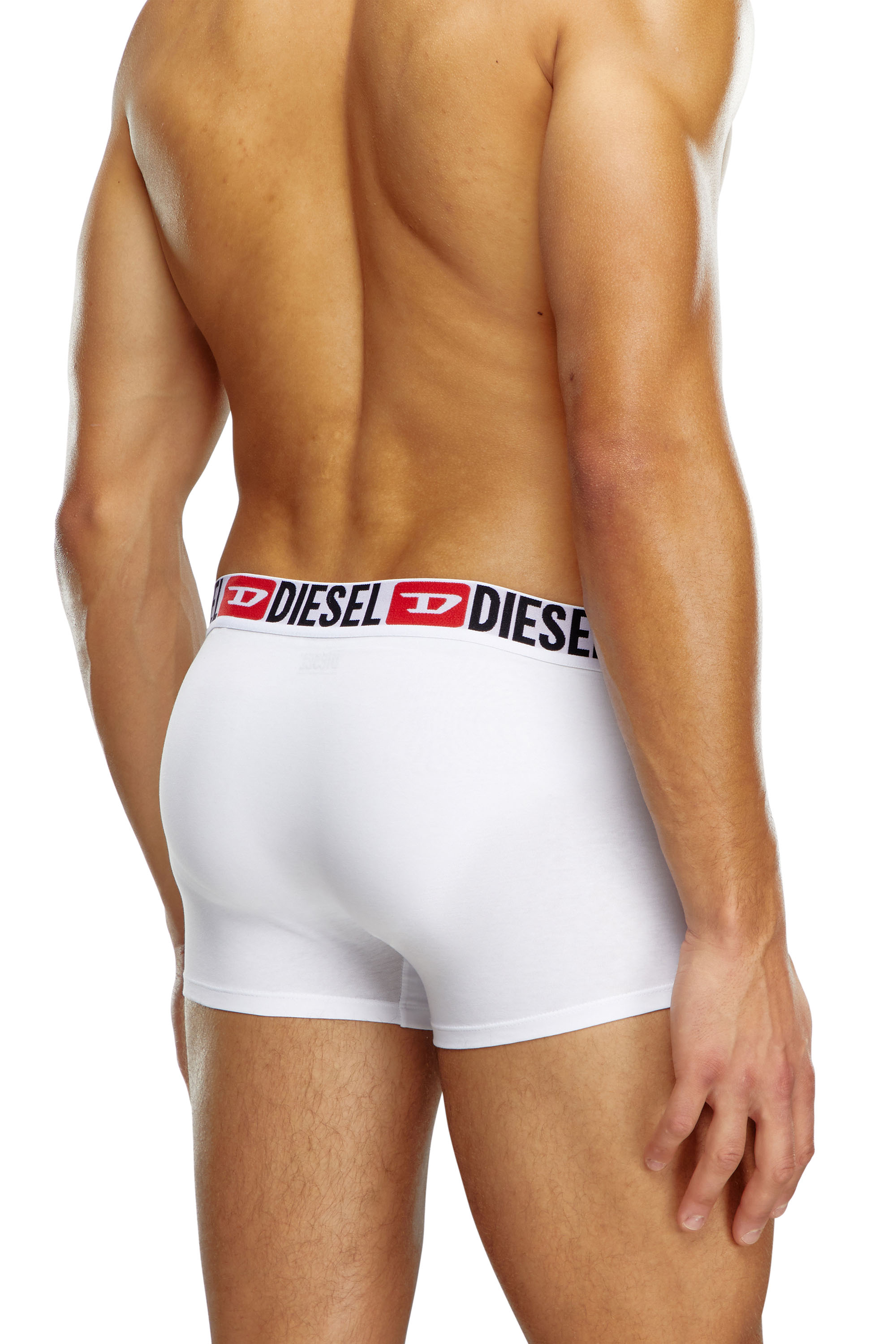 Diesel - UMBX-DAMIENTHREEPACK, Set de tres calzoncillos bóxer con logotipo en la cintura Hombre in Blanco - 3