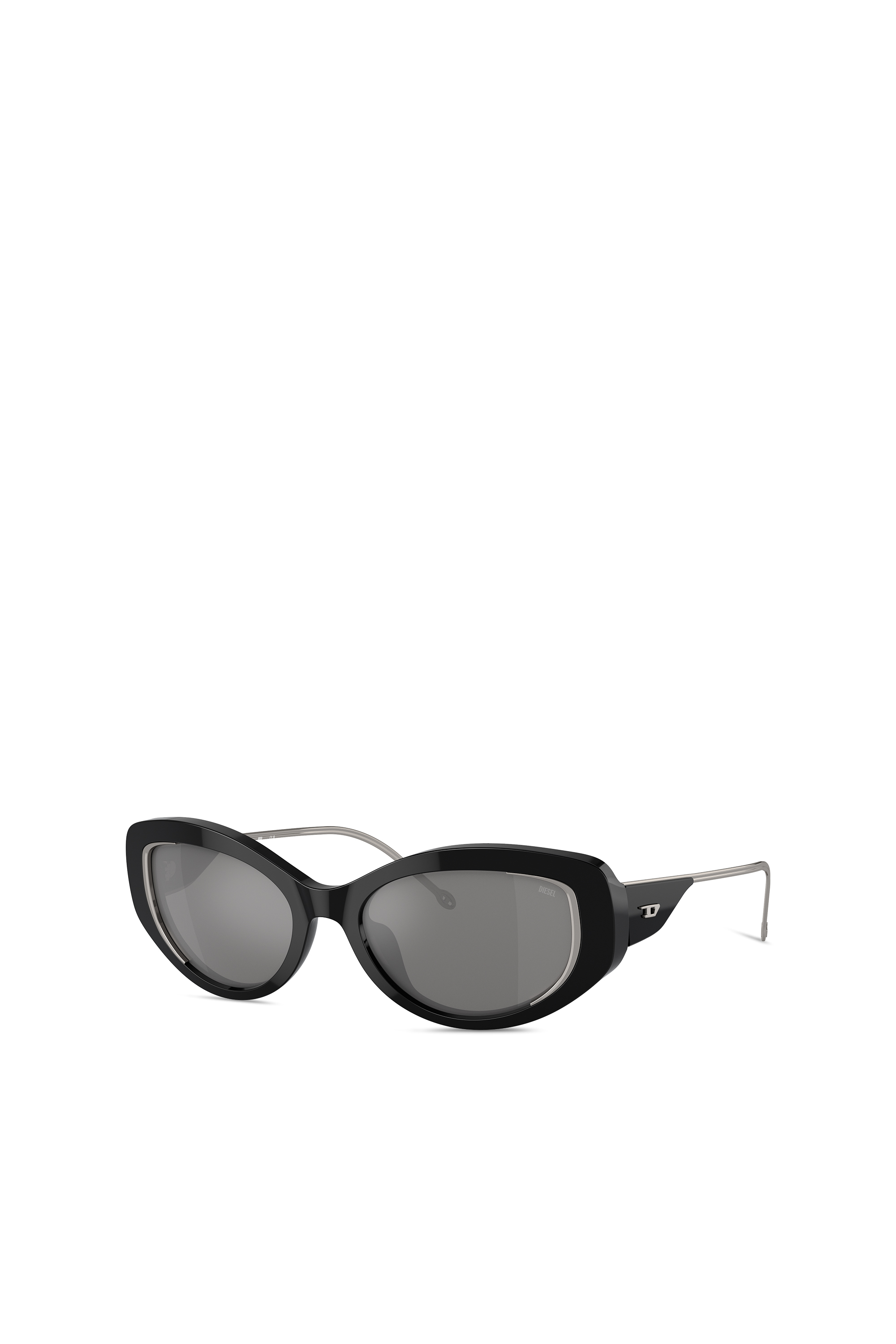 Diesel - 0DL2001, Gafas modelo de ojo de gato Unisex in Negro - 4