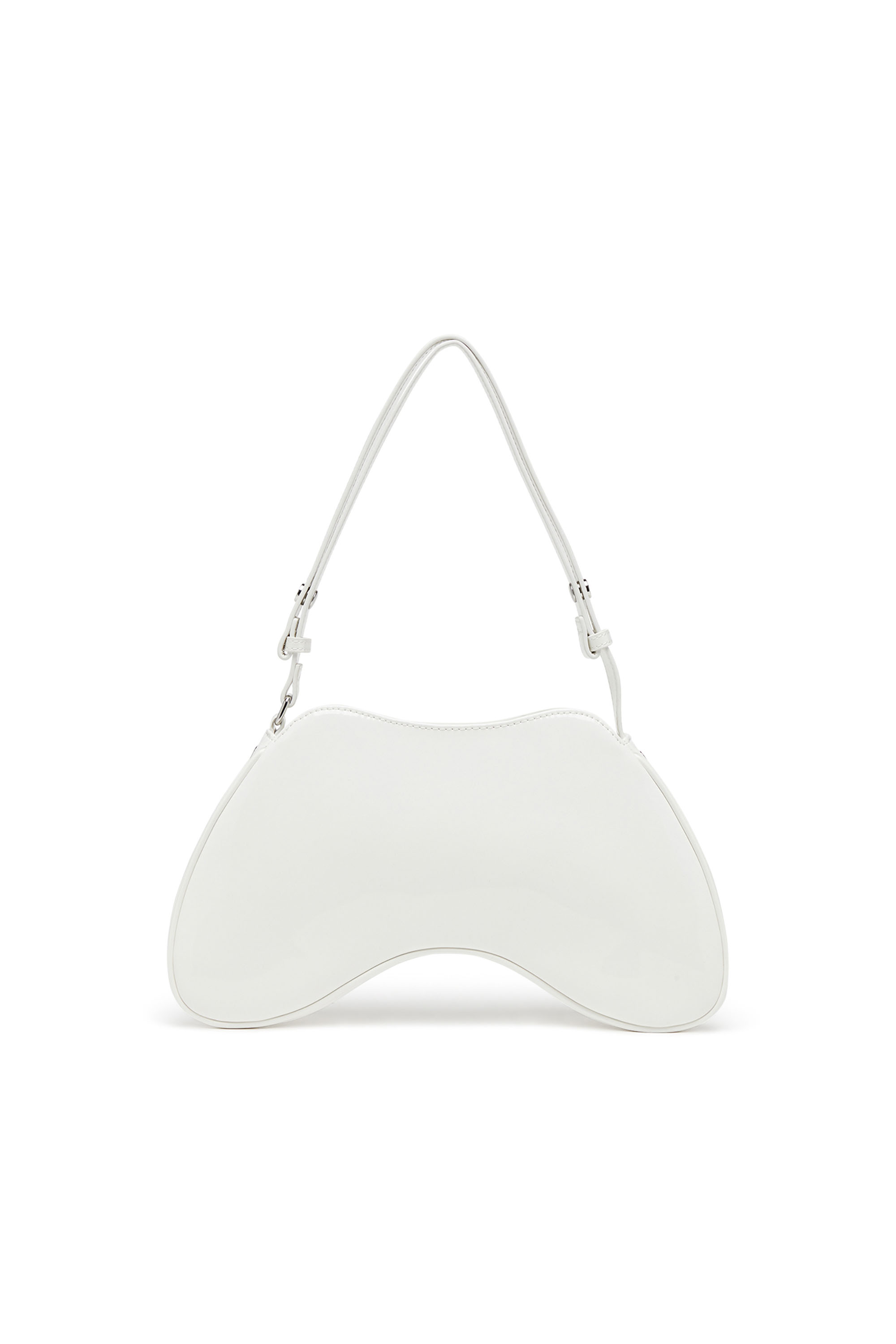 Diesel - PLAY SHOULDER, Woman's Play-Glossy shoulder bag in White - 3