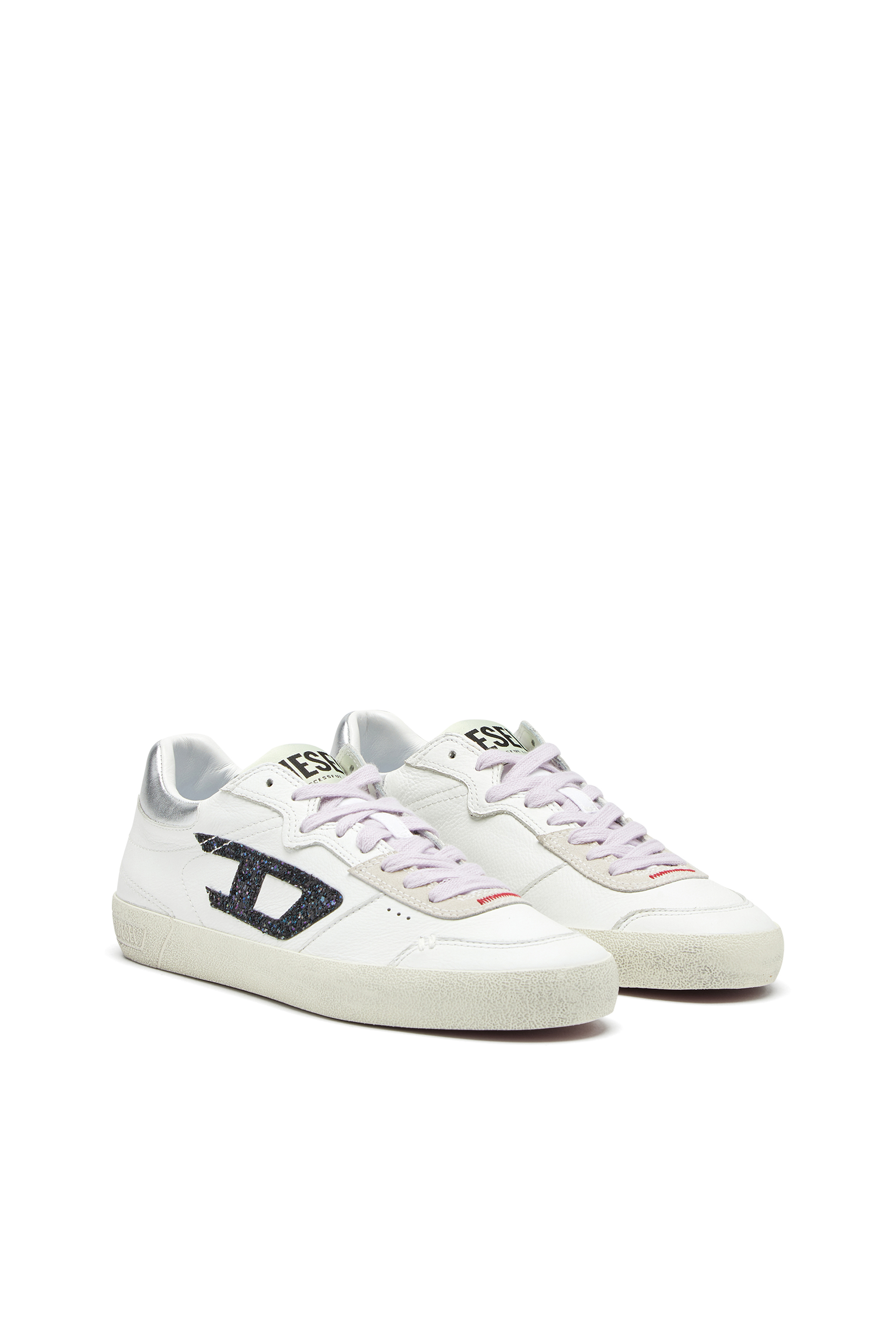 Diesel - S-LEROJI LOW W, S-Leroji-Deportivas de cuero con logotipo brillante Mujer in Multicolor - 2